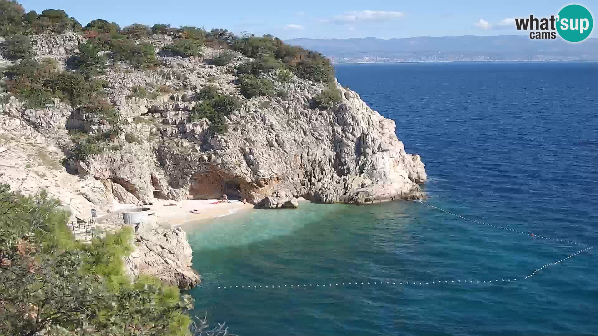 Webcam Brseč beach – Mošćenička Draga – Croatia