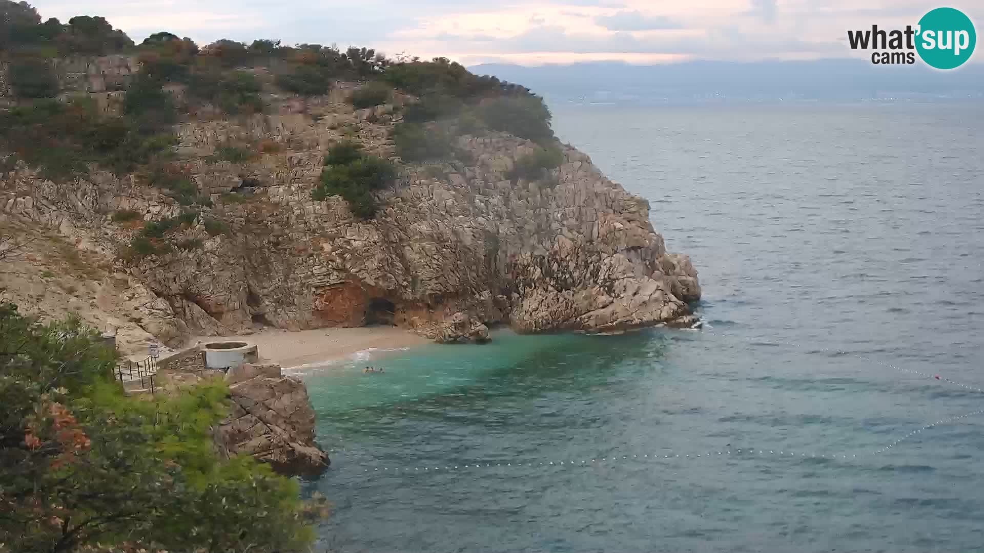 Webcam Brseč beach – Mošćenička Draga – Croatia