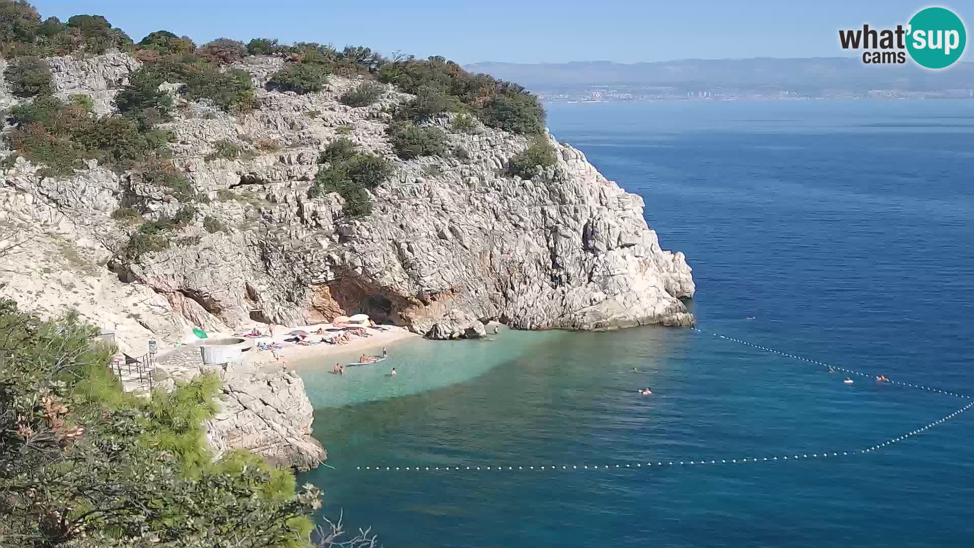 Webcam Brseč beach – Mošćenička Draga – Croatia