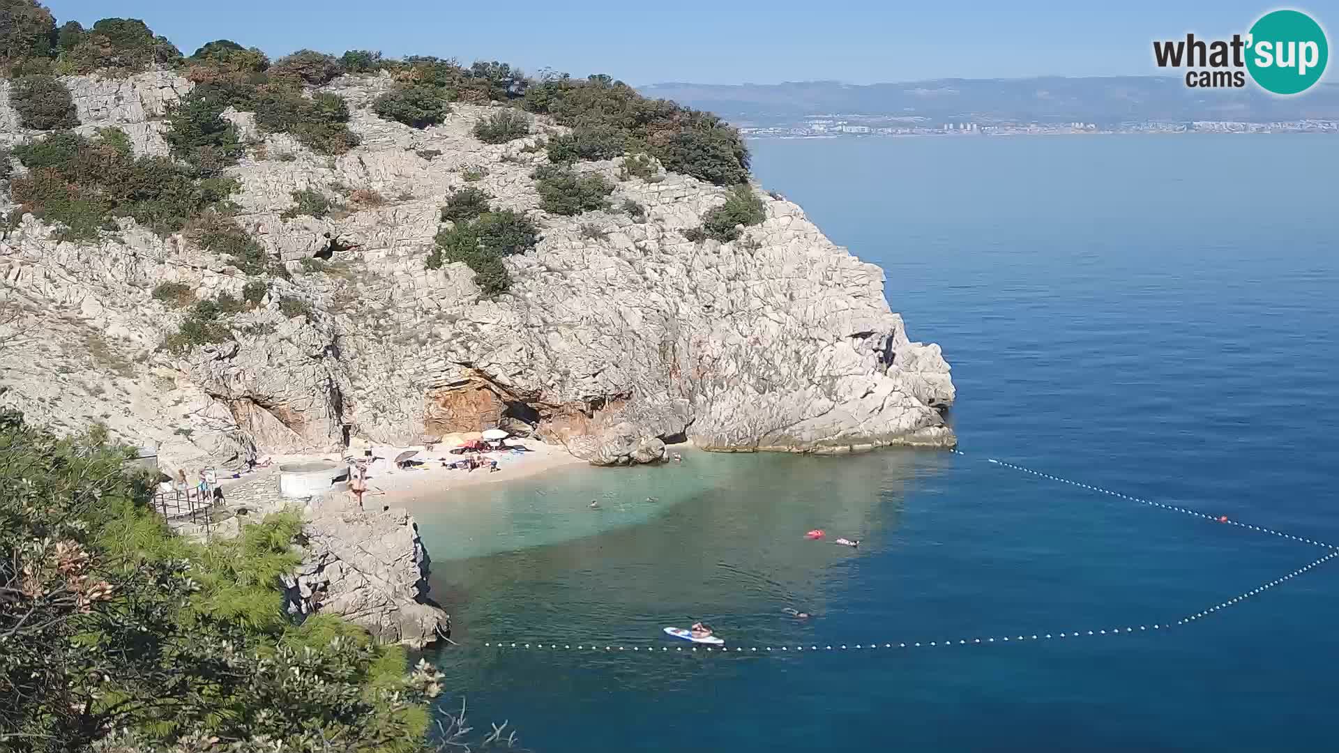 Web kamera plaže Brseč – Mošćenička Draga – Hrvatska