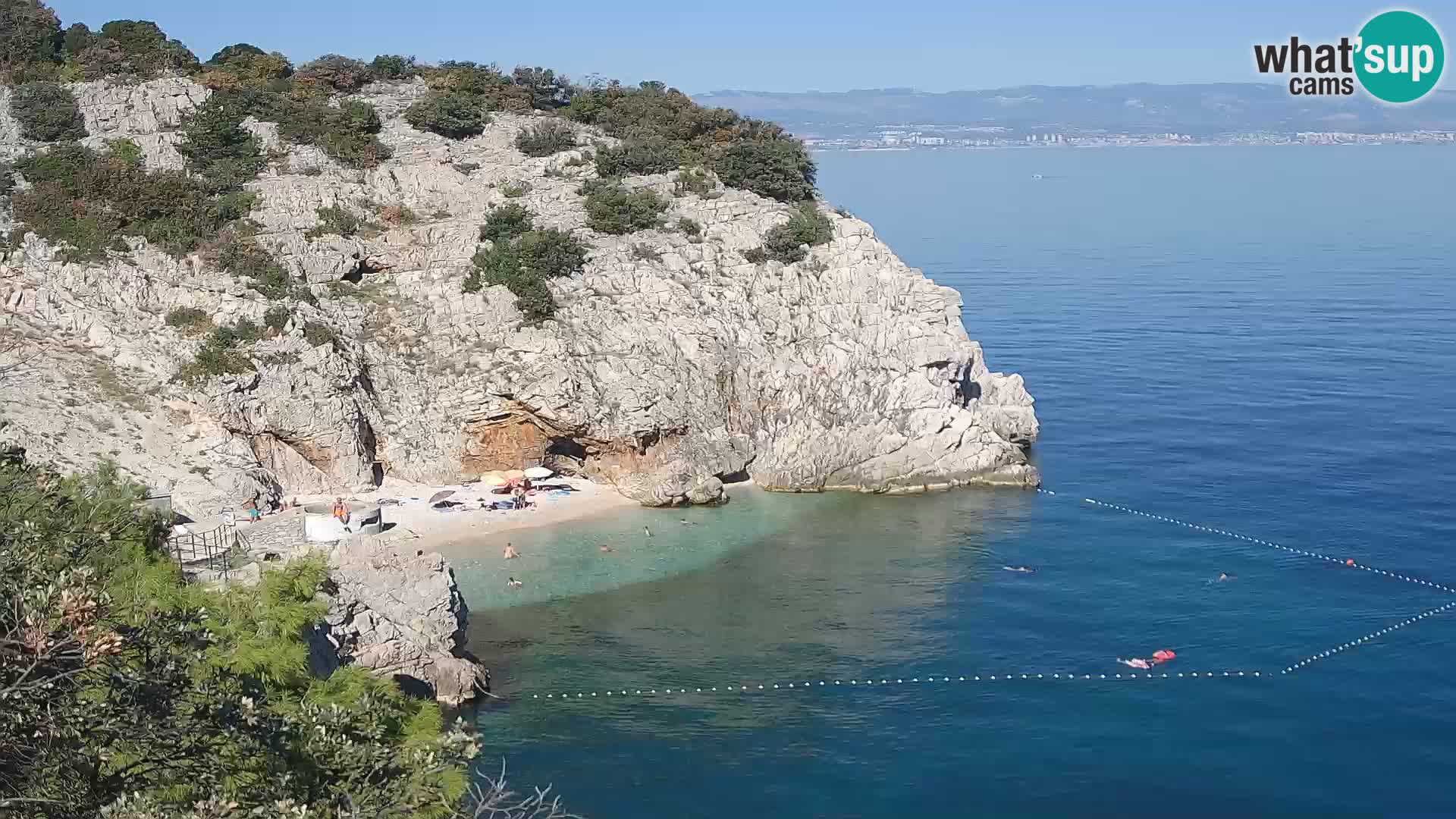 Web kamera plaže Brseč – Mošćenička Draga – Hrvatska