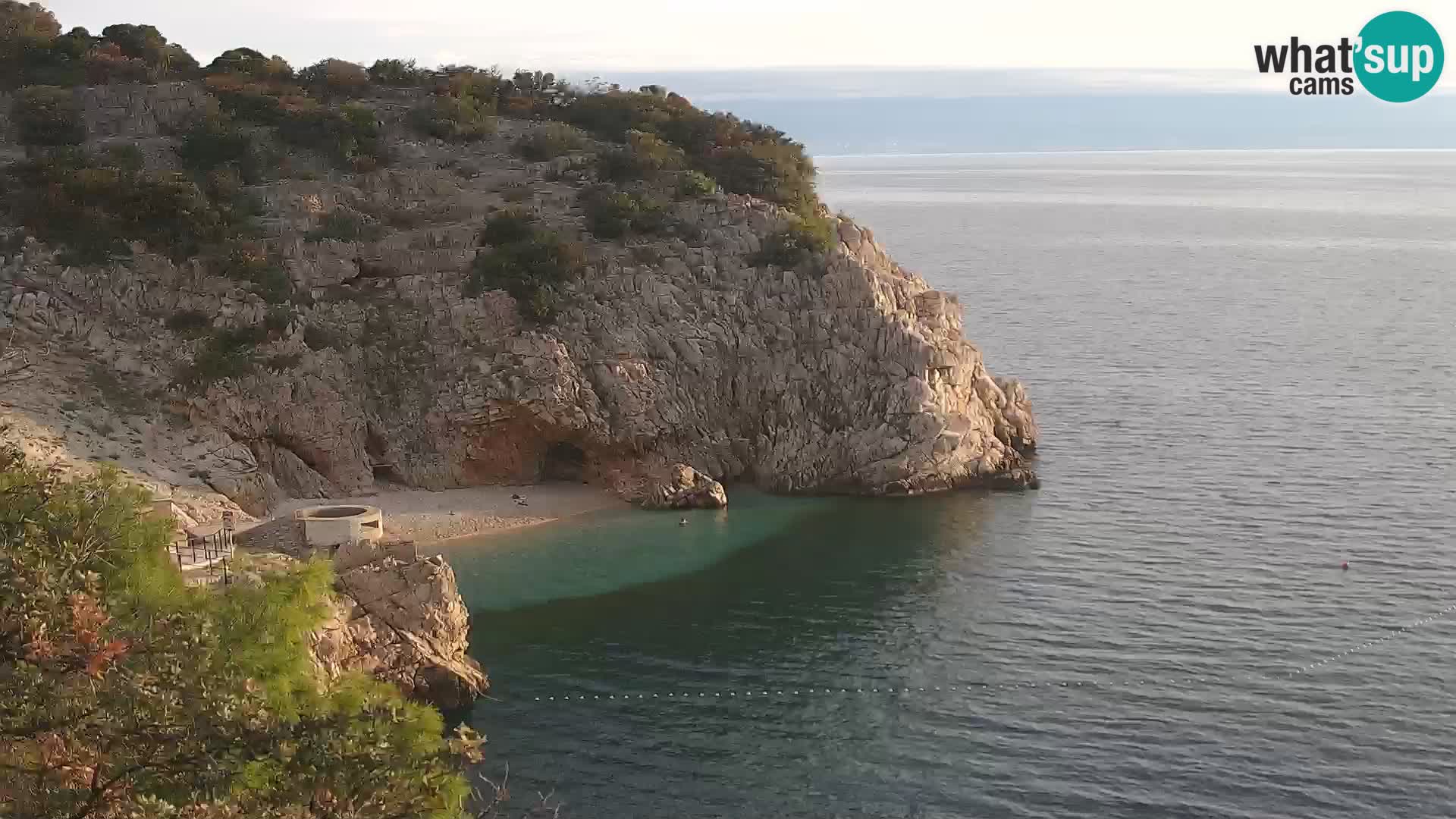 Webcam Bersezio spiaggia – Draga di Moschiena – Croazia