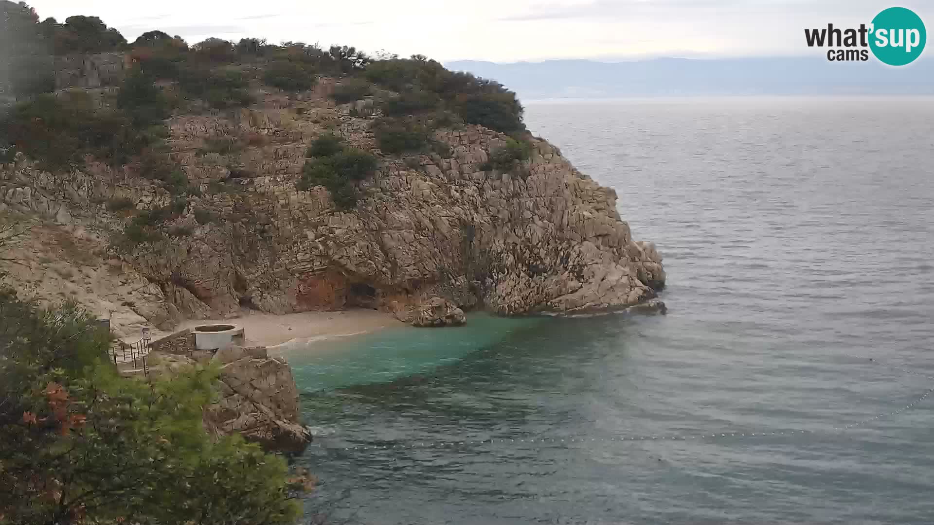 Webcam Brseč Strand – Mošćenička Draga – Kroatien