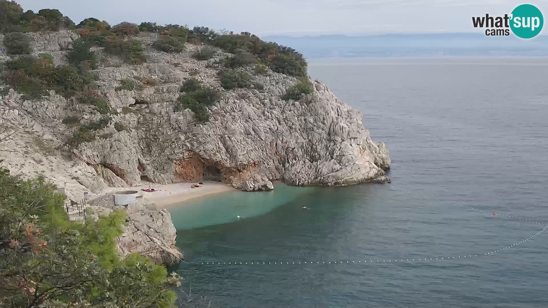 Webcam Brseč beach – Mošćenička Draga – Croatia