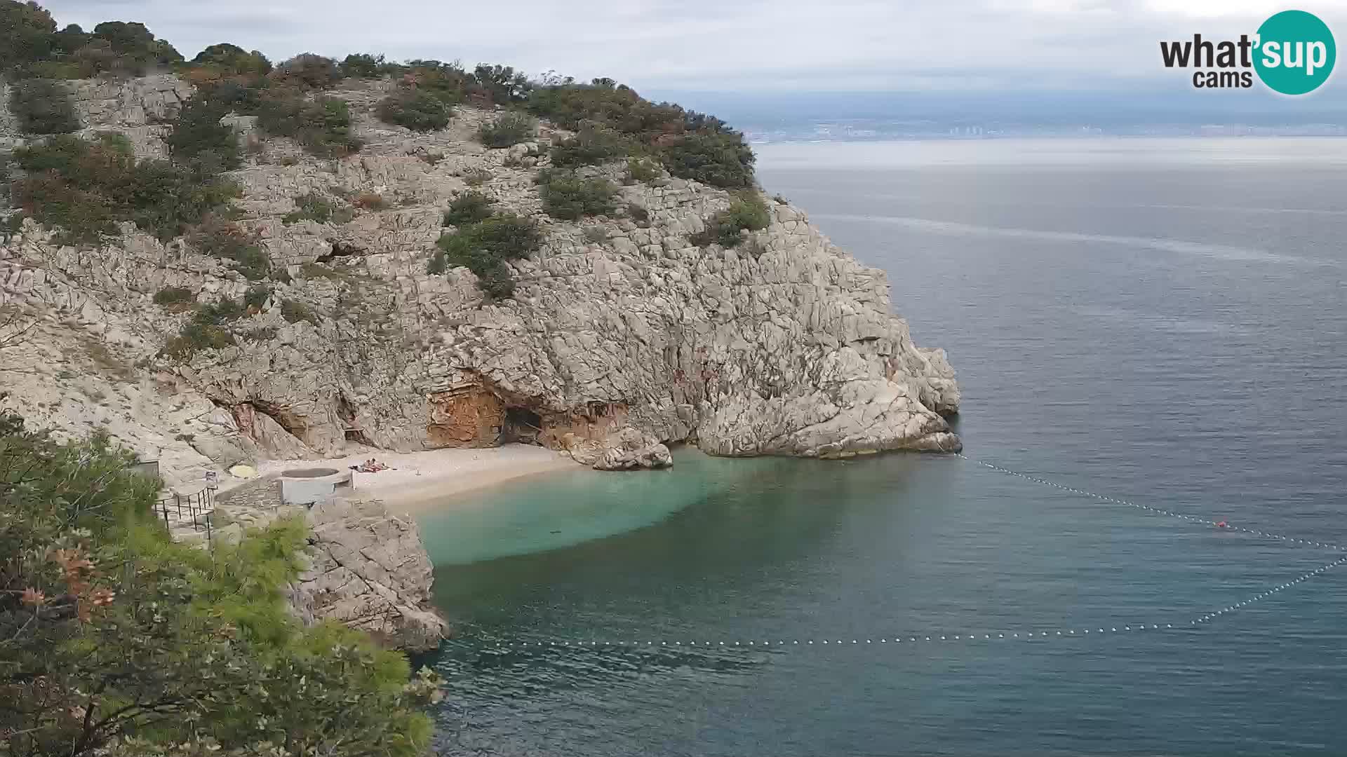 Webcam Brseč beach – Mošćenička Draga – Croatia
