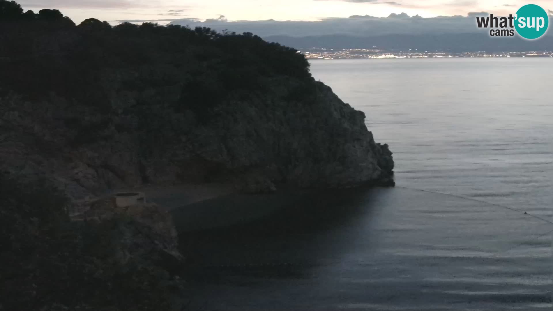 Cámara web de la playa de Brseč en Mošćenička Draga, Croacia
