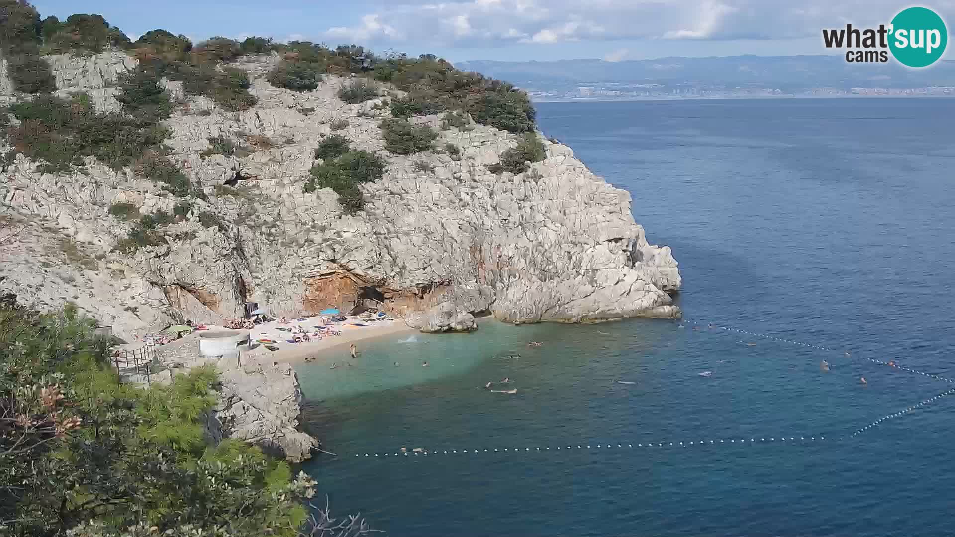 Webcam Bersezio spiaggia – Draga di Moschiena – Croazia