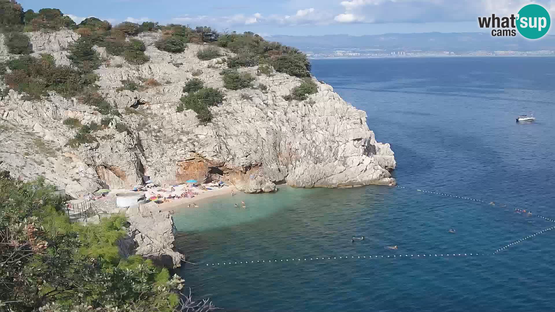 Webcam Brseč Strand – Mošćenička Draga – Kroatien