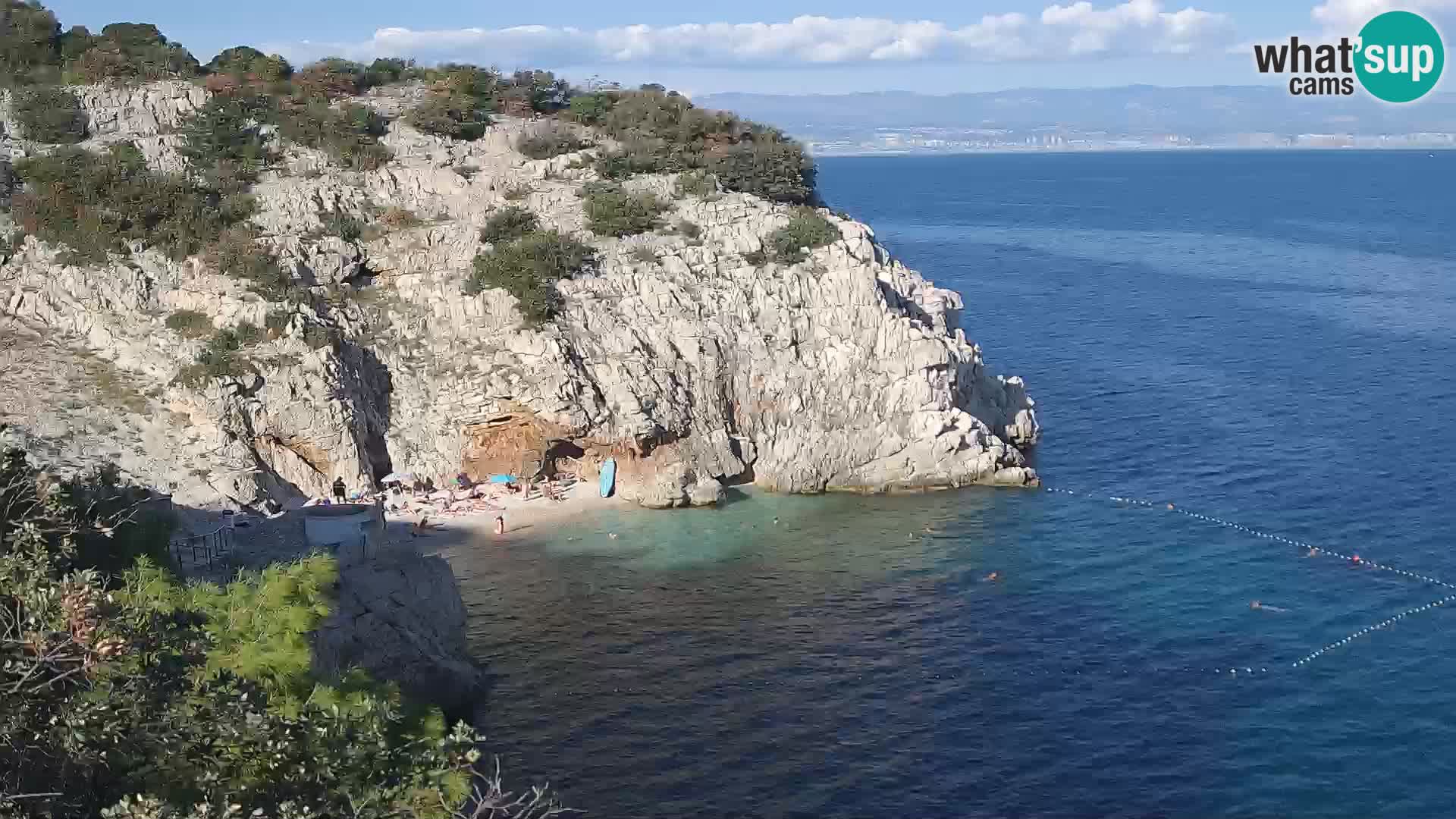 Webcam Bersezio spiaggia – Draga di Moschiena – Croazia