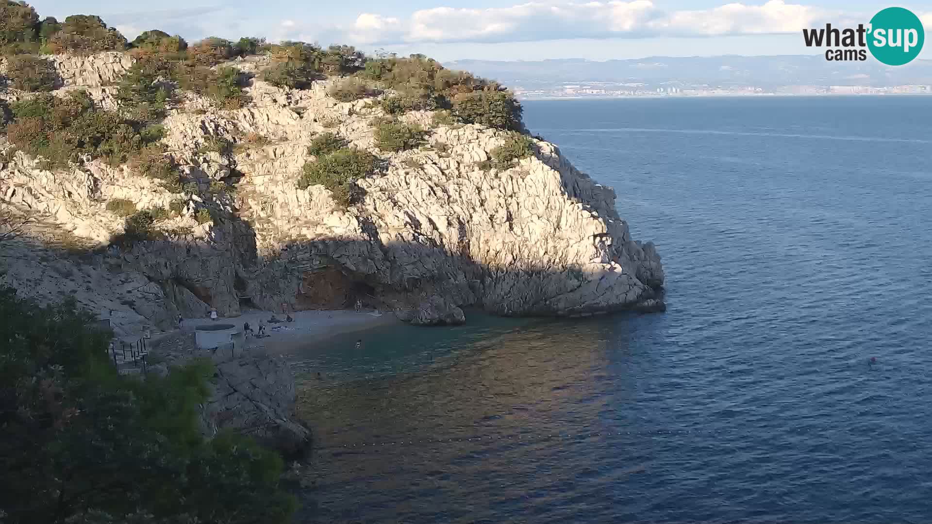 Webcam Brseč Strand – Mošćenička Draga – Kroatien