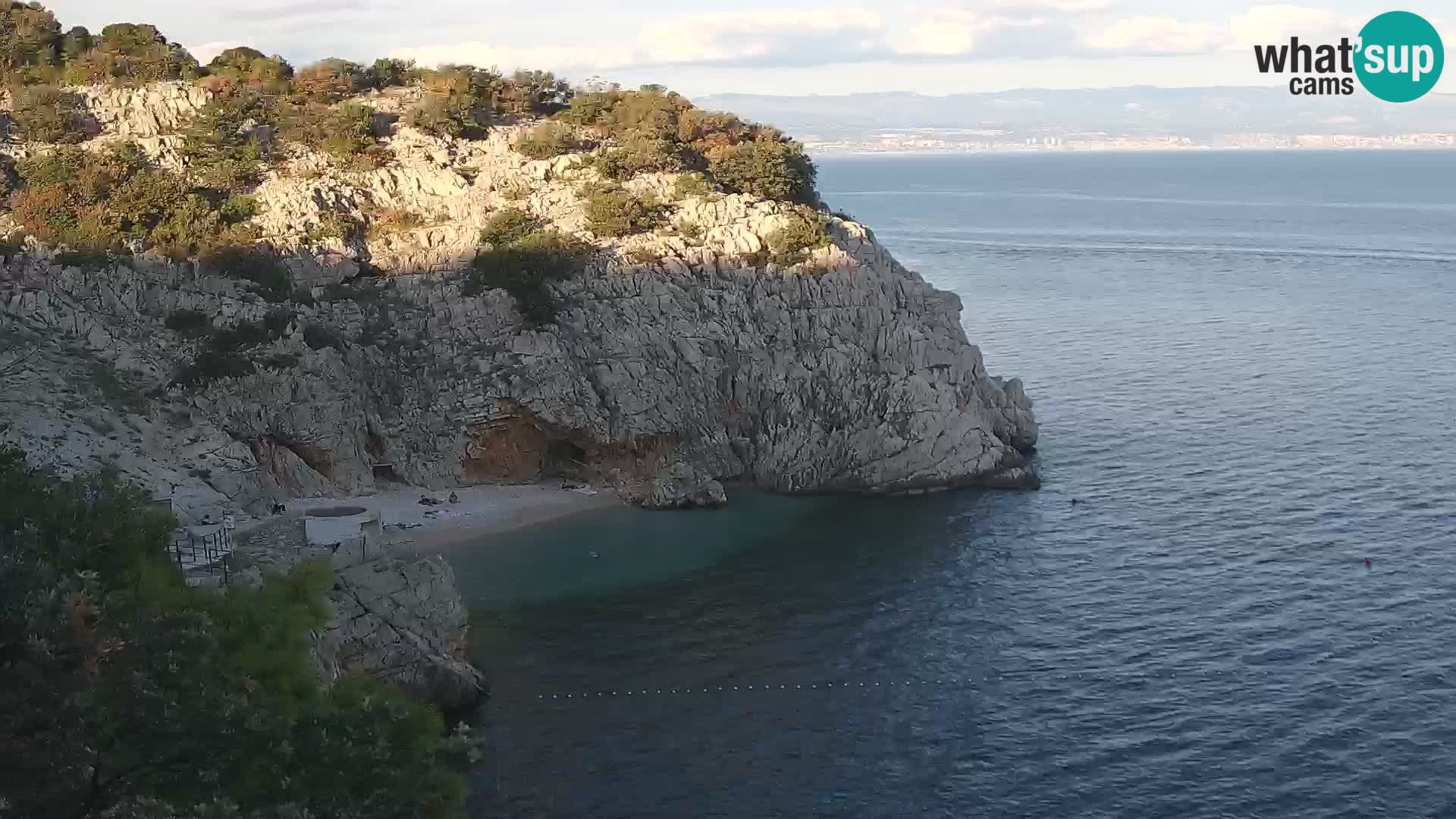 Web kamera plaže Brseč – Mošćenička Draga – Hrvatska
