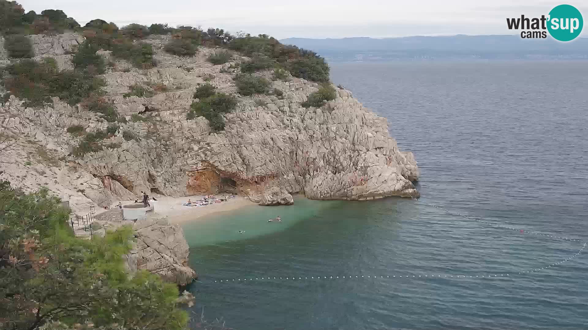 Webcam Brseč beach – Mošćenička Draga – Croatia