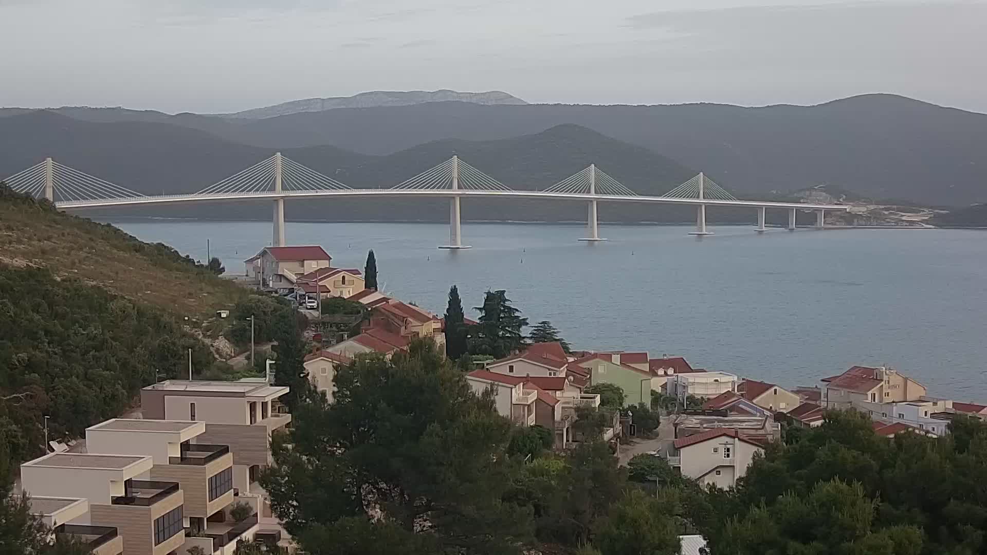 Spletna kamera gradnja mosta na Pelješac