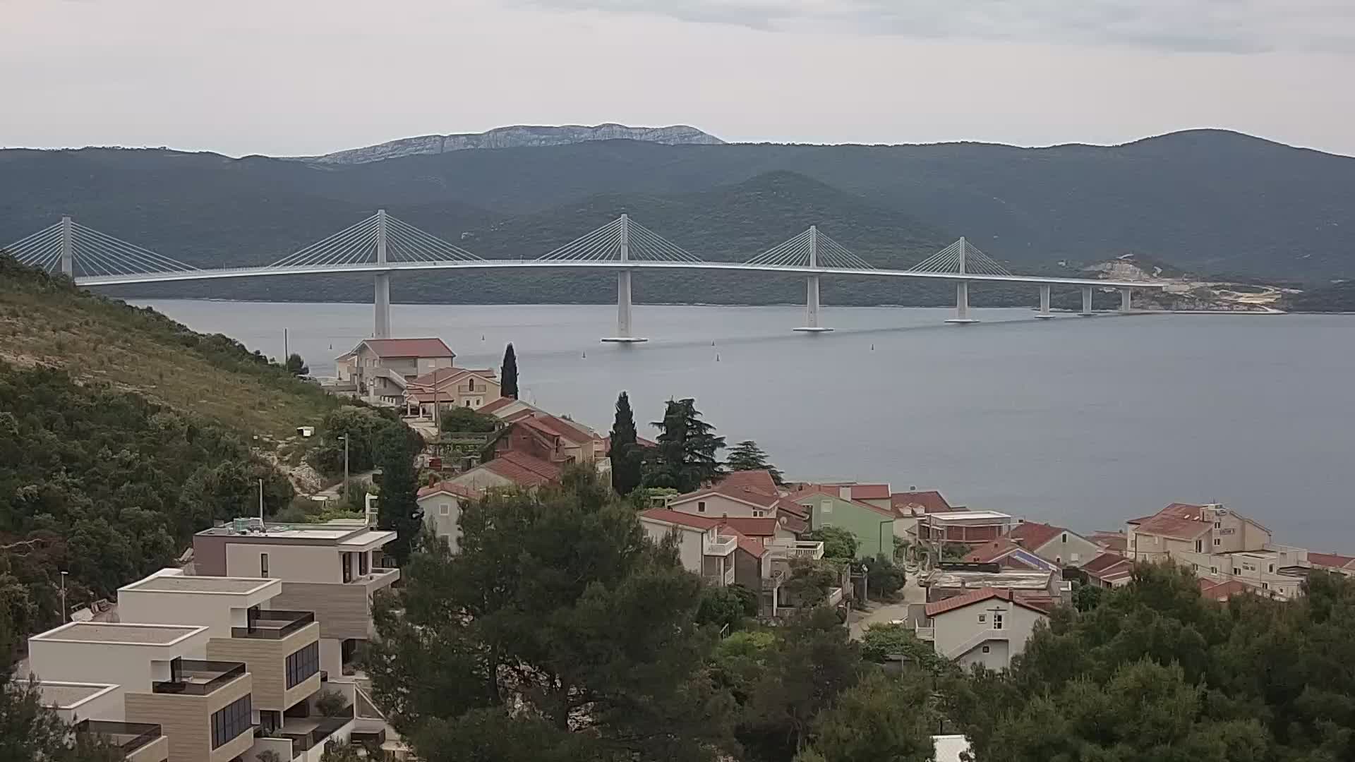 Kamera na żywo - Komarna - most na Peljesac