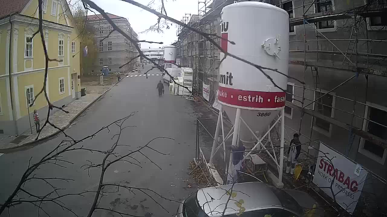 Petrinja renovation of the High School and City Administration after the earthquake – Live cam Croatia