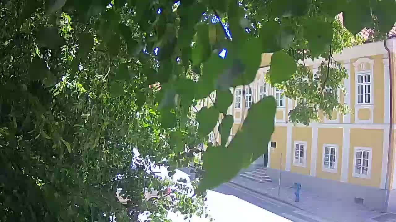 Live webcam Petrinja central park – after the earthquake