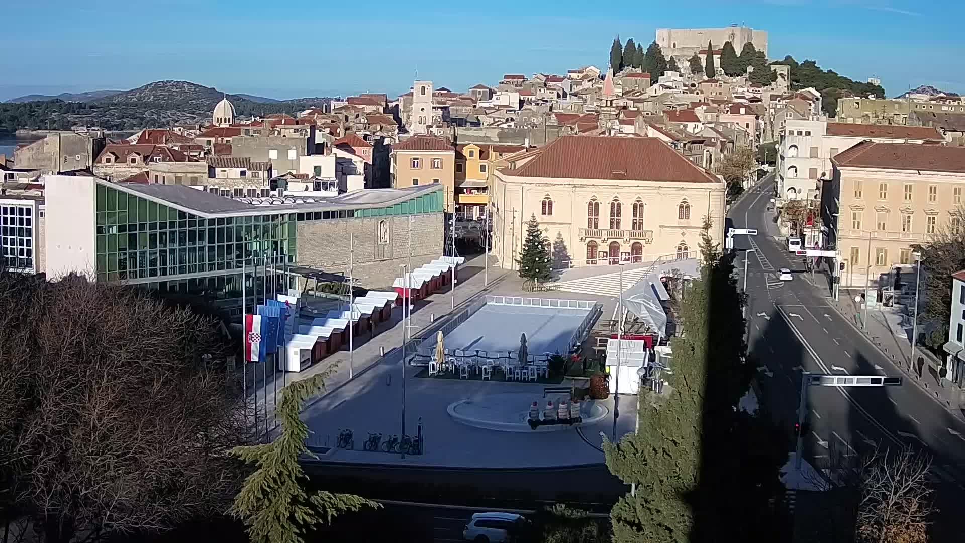 Webcam Šibenik – place Poljana