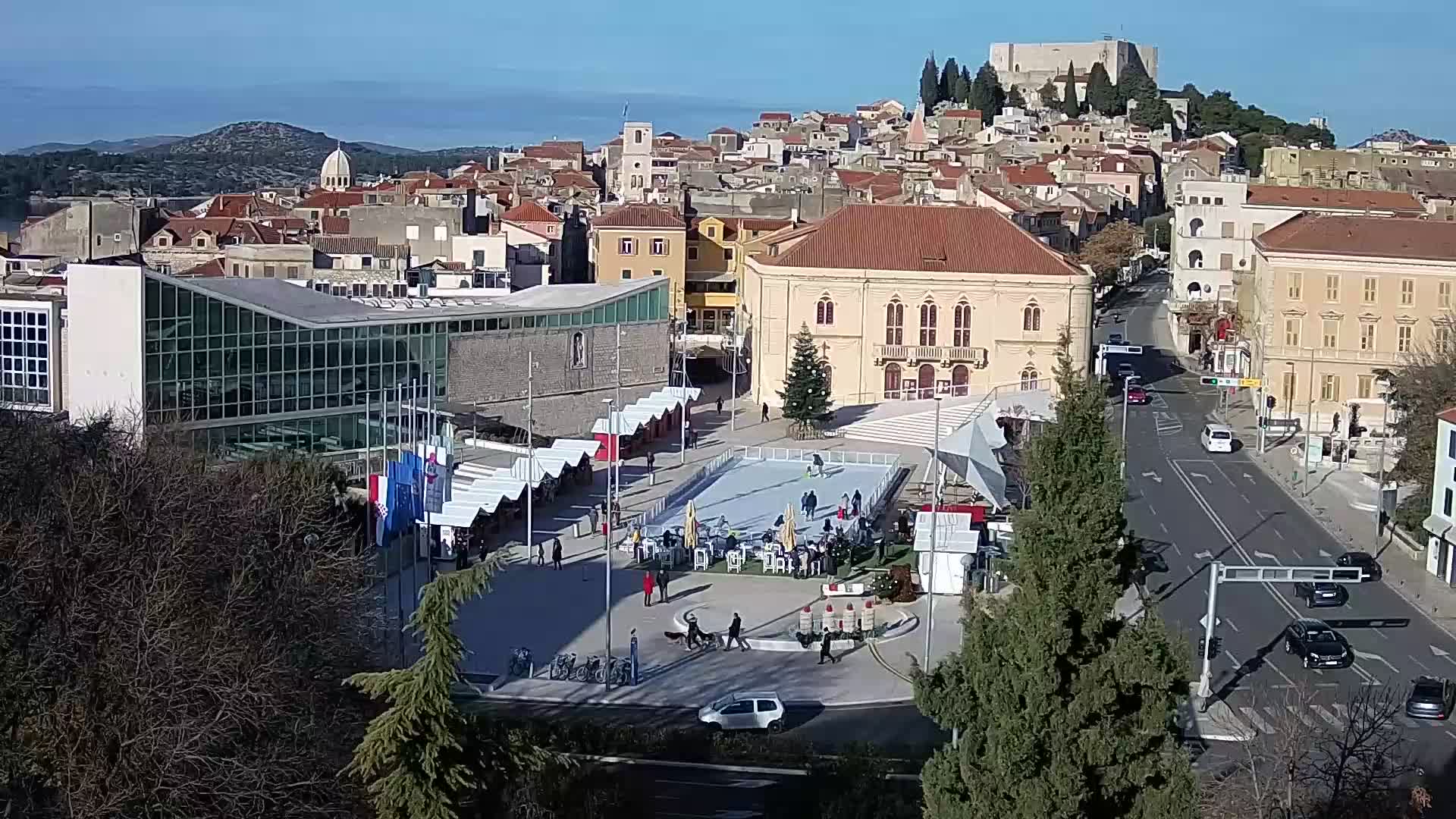 Webcam Šibenik – place Poljana