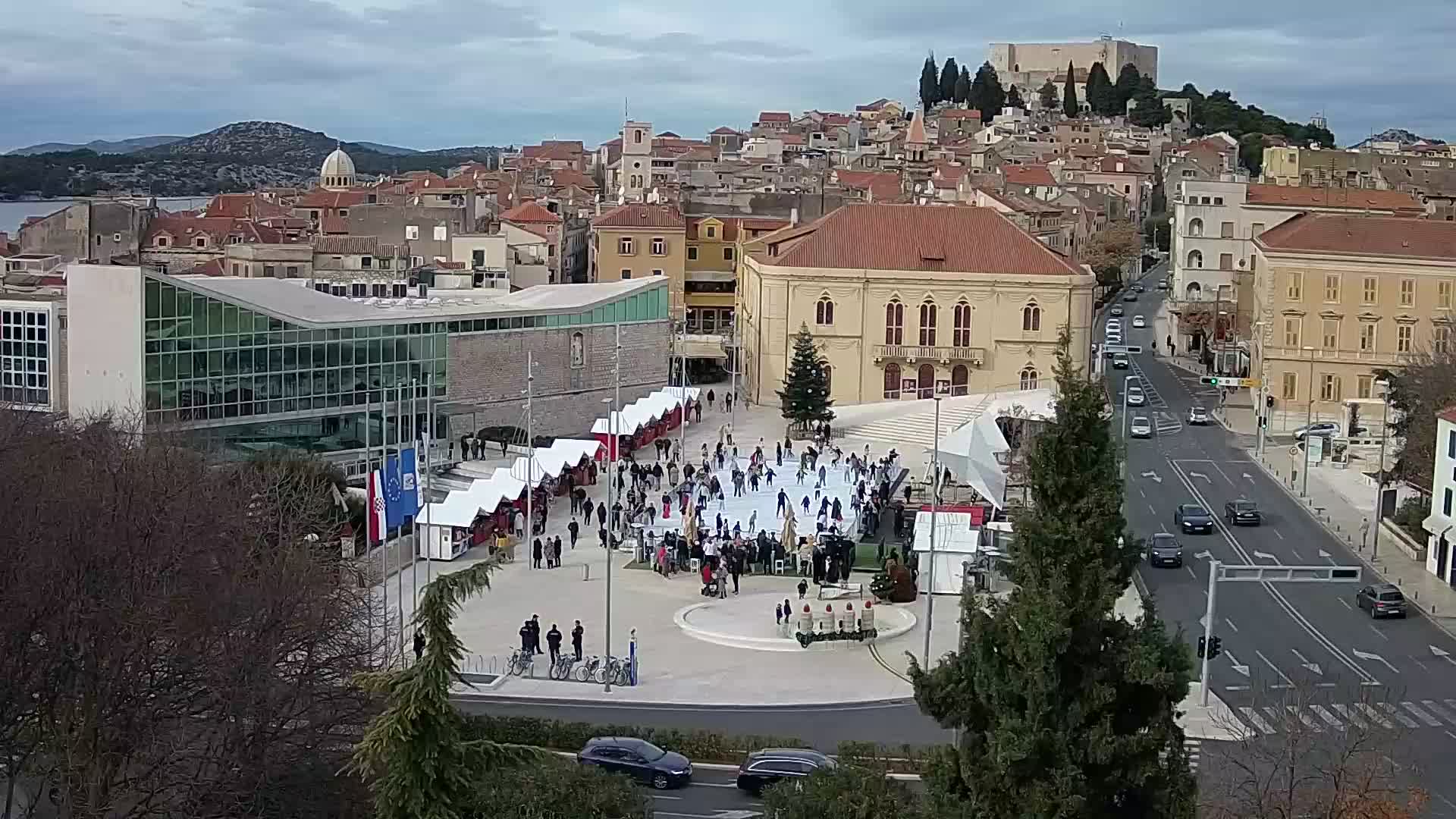 Webcam Šibenik – place Poljana