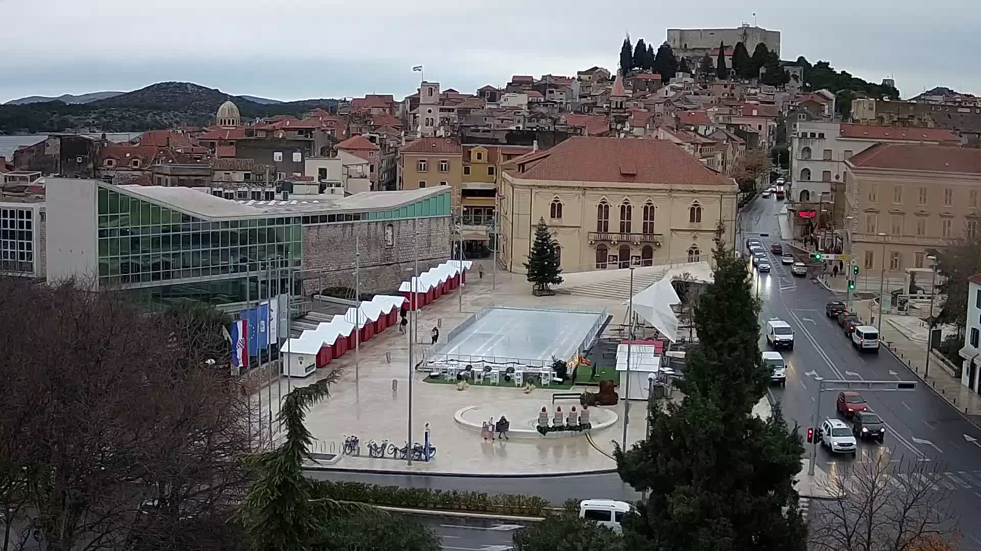 Webcam Šibenik – place Poljana