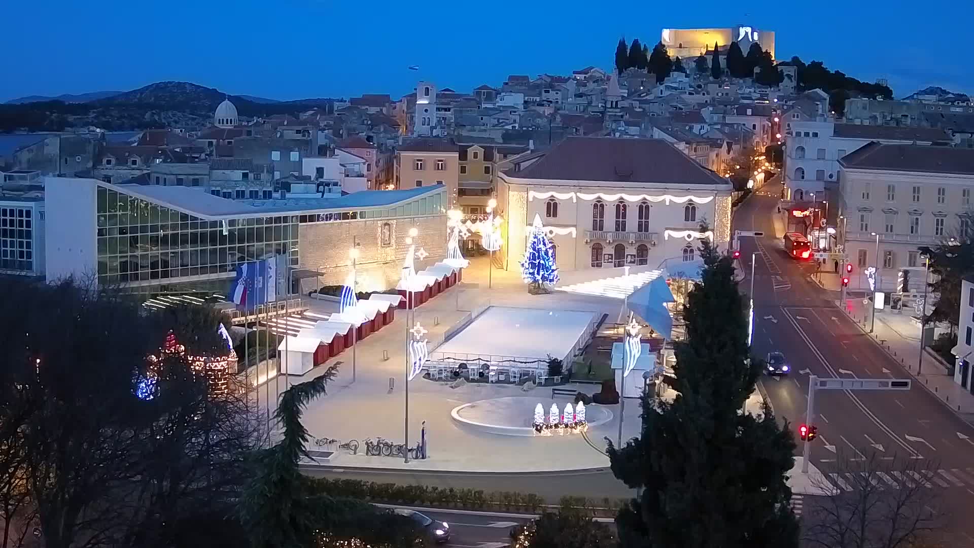 Webcam Šibenik – place Poljana