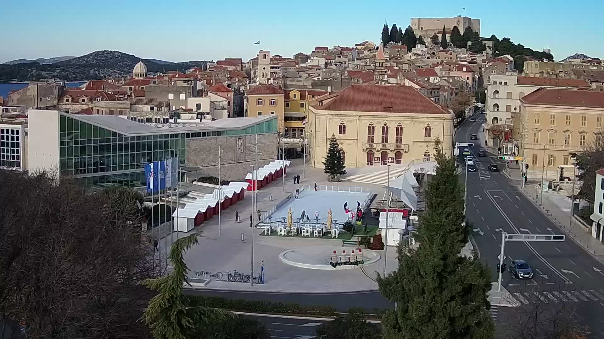 Webcam Šibenik – place Poljana