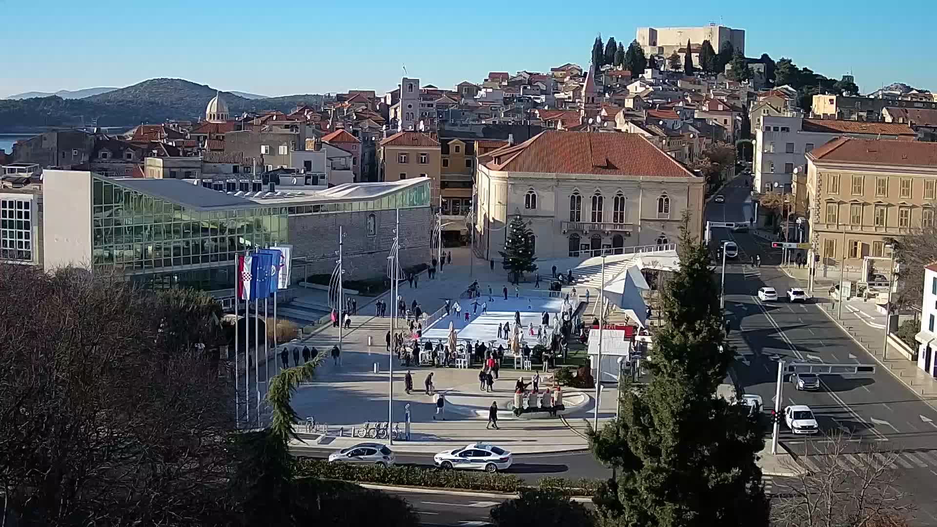 Webcam Šibenik – place Poljana