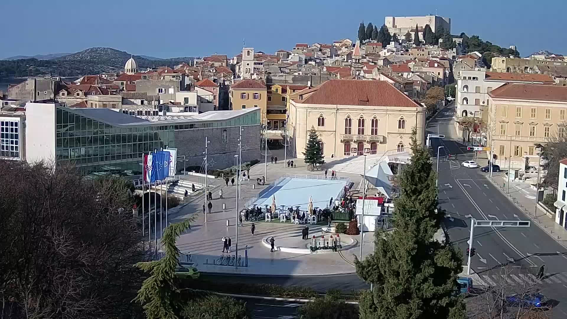 Webcam Šibenik – place Poljana