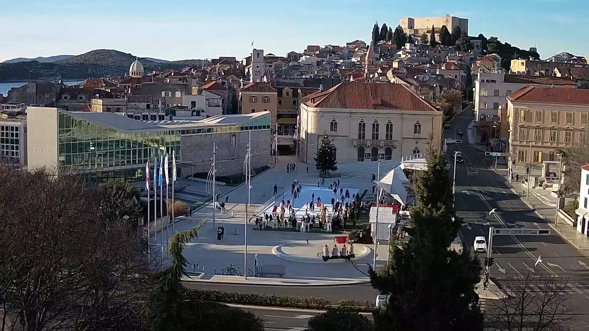 Webcam Šibenik – place Poljana