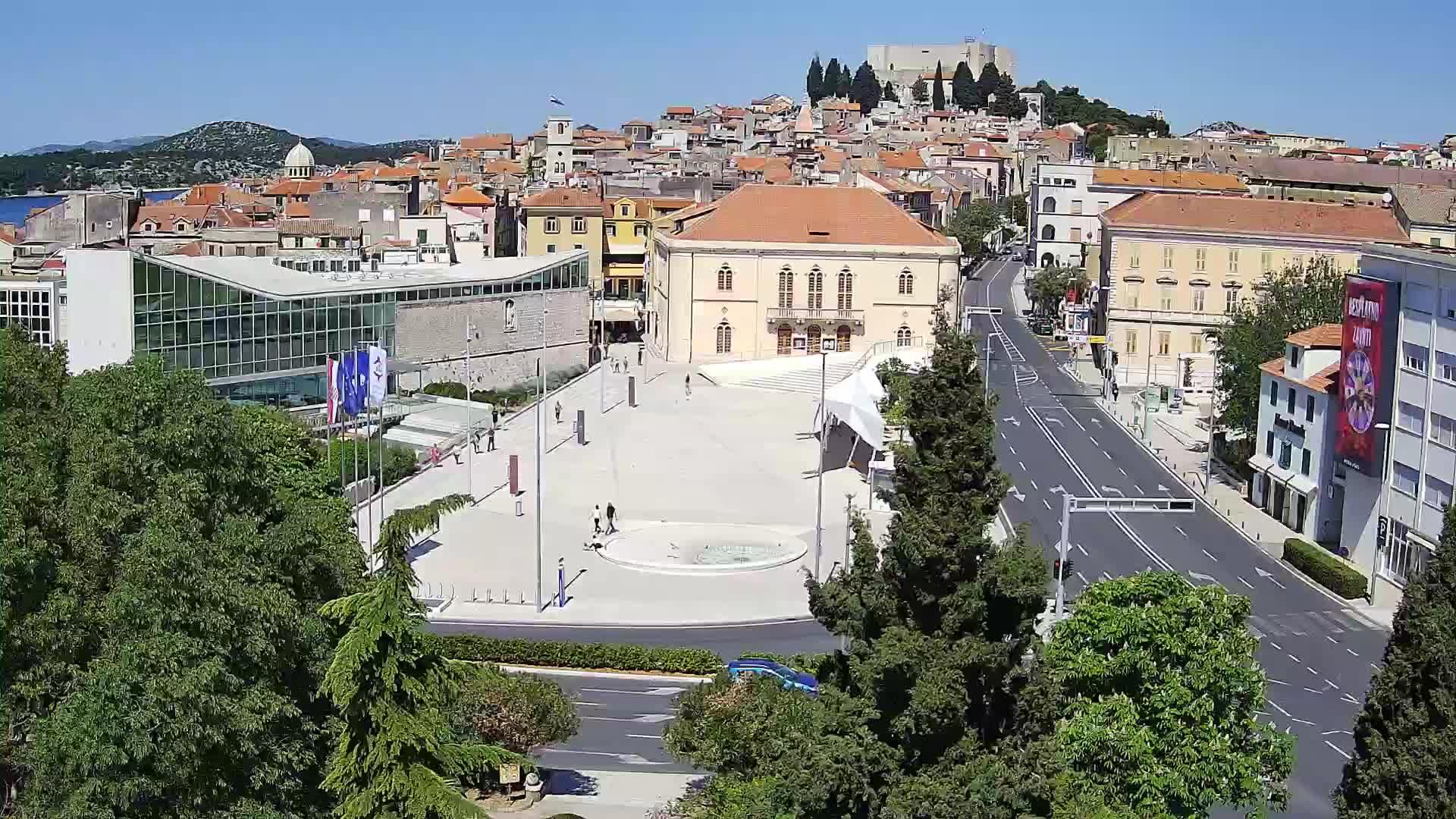 Webcam Šibenik – place Poljana