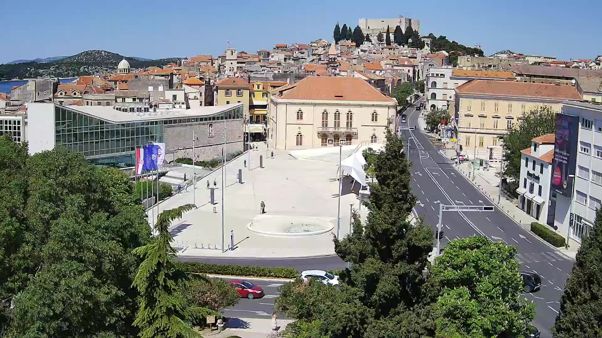 Webcam Šibenik – place Poljana
