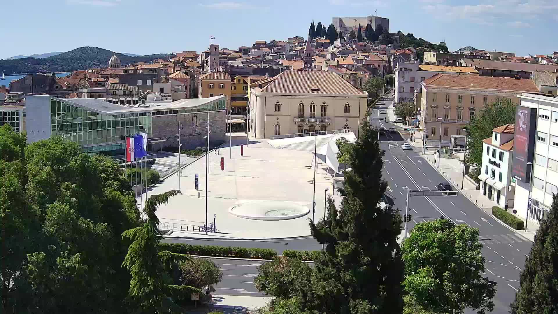 Webcam Šibenik – place Poljana