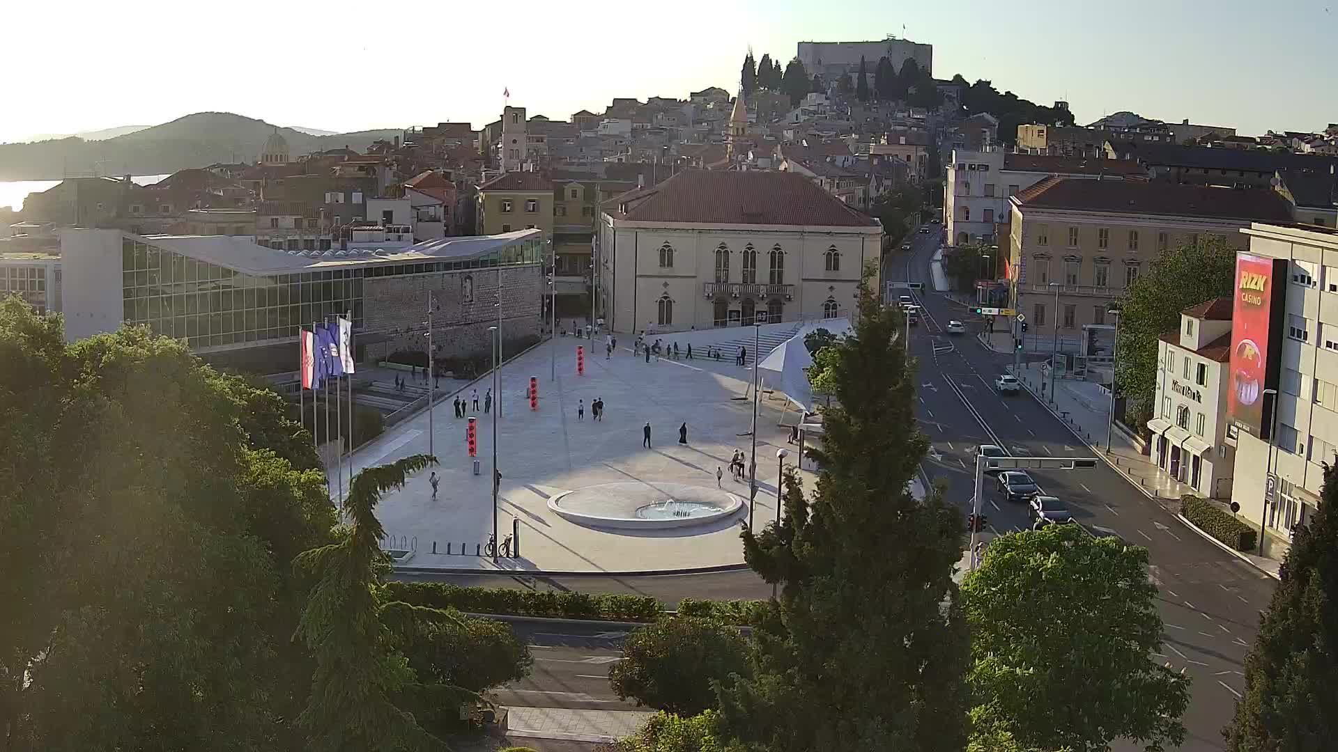 Webcam Šibenik – place Poljana
