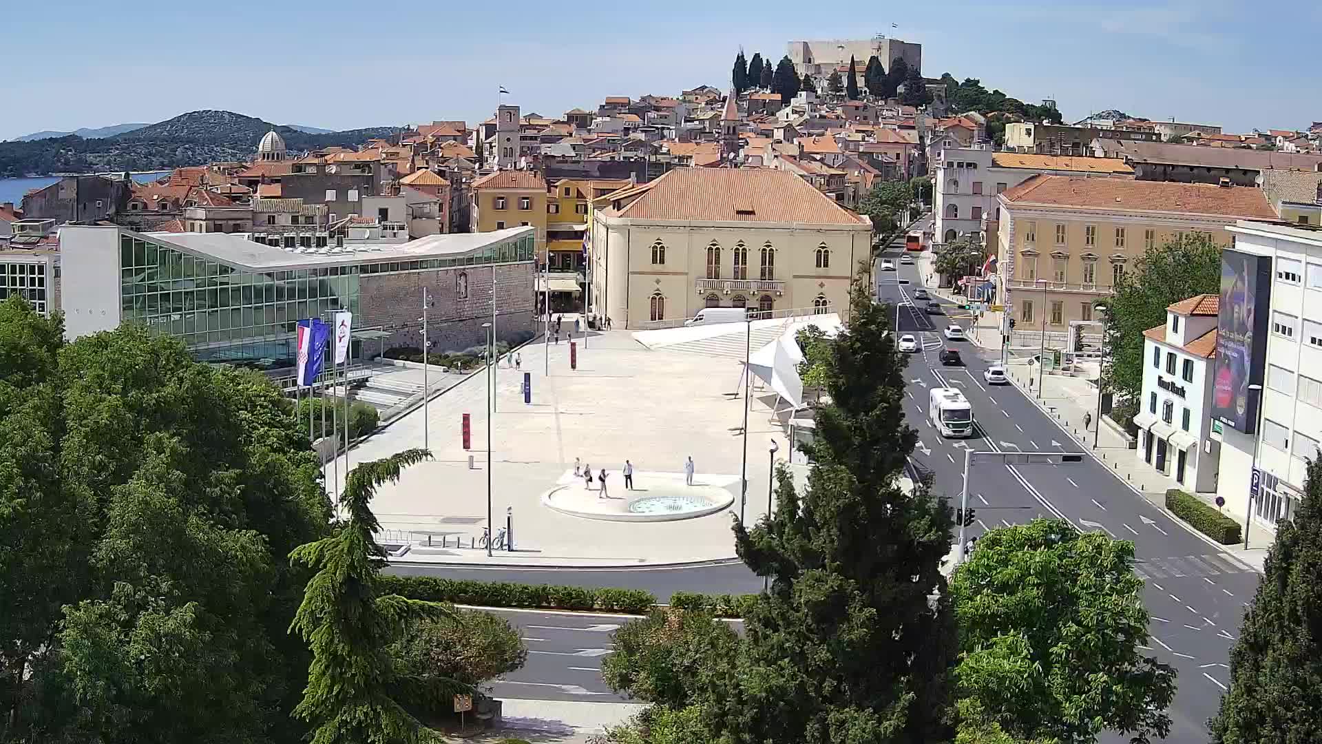 Webcam Šibenik – place Poljana