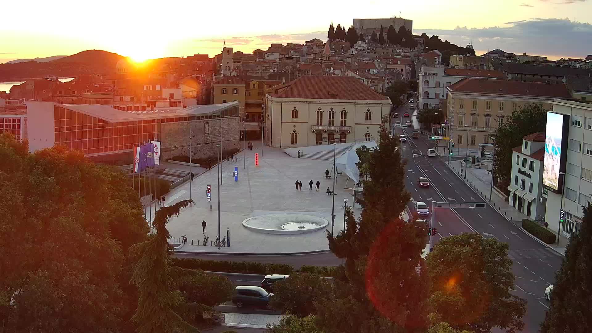 Webcam Šibenik – place Poljana