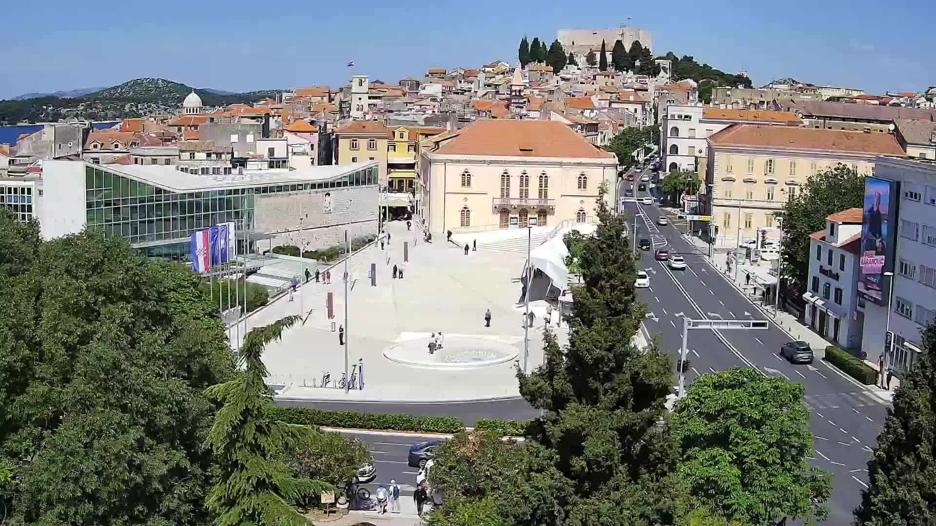 Webcam Šibenik – place Poljana