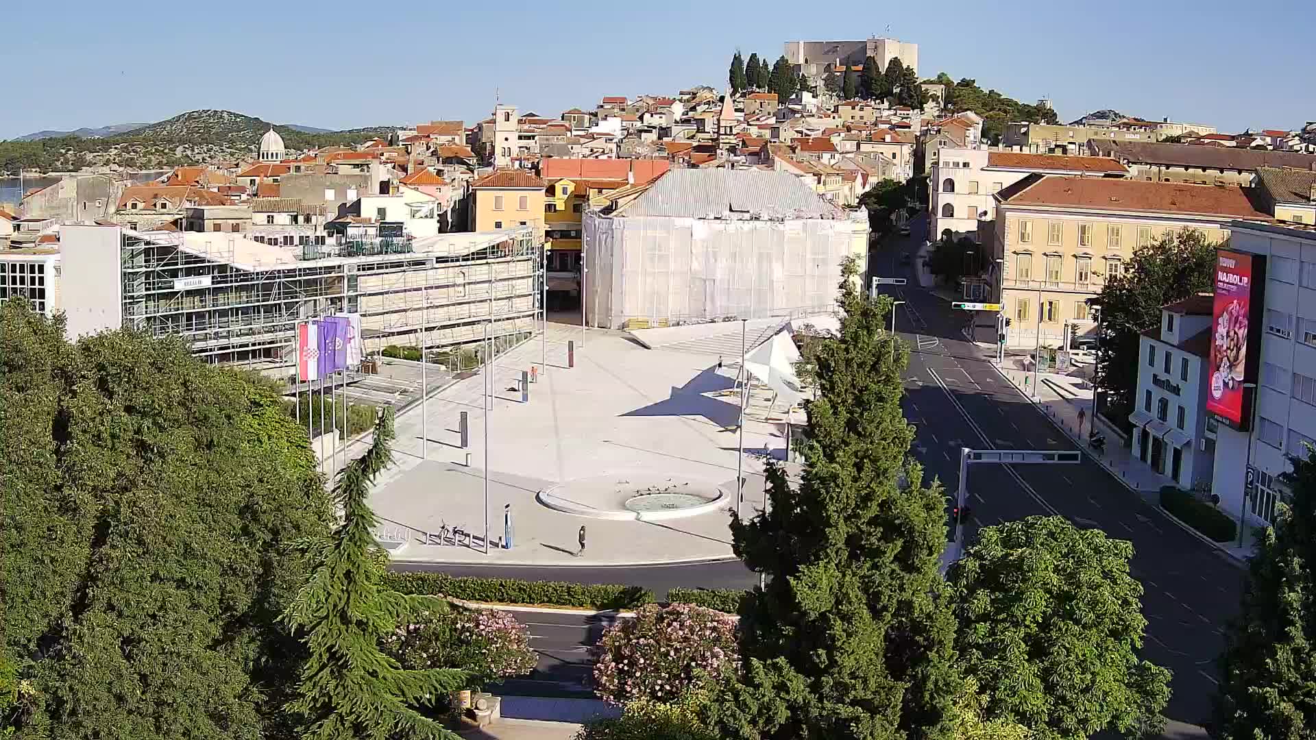 Webcam Šibenik – place Poljana