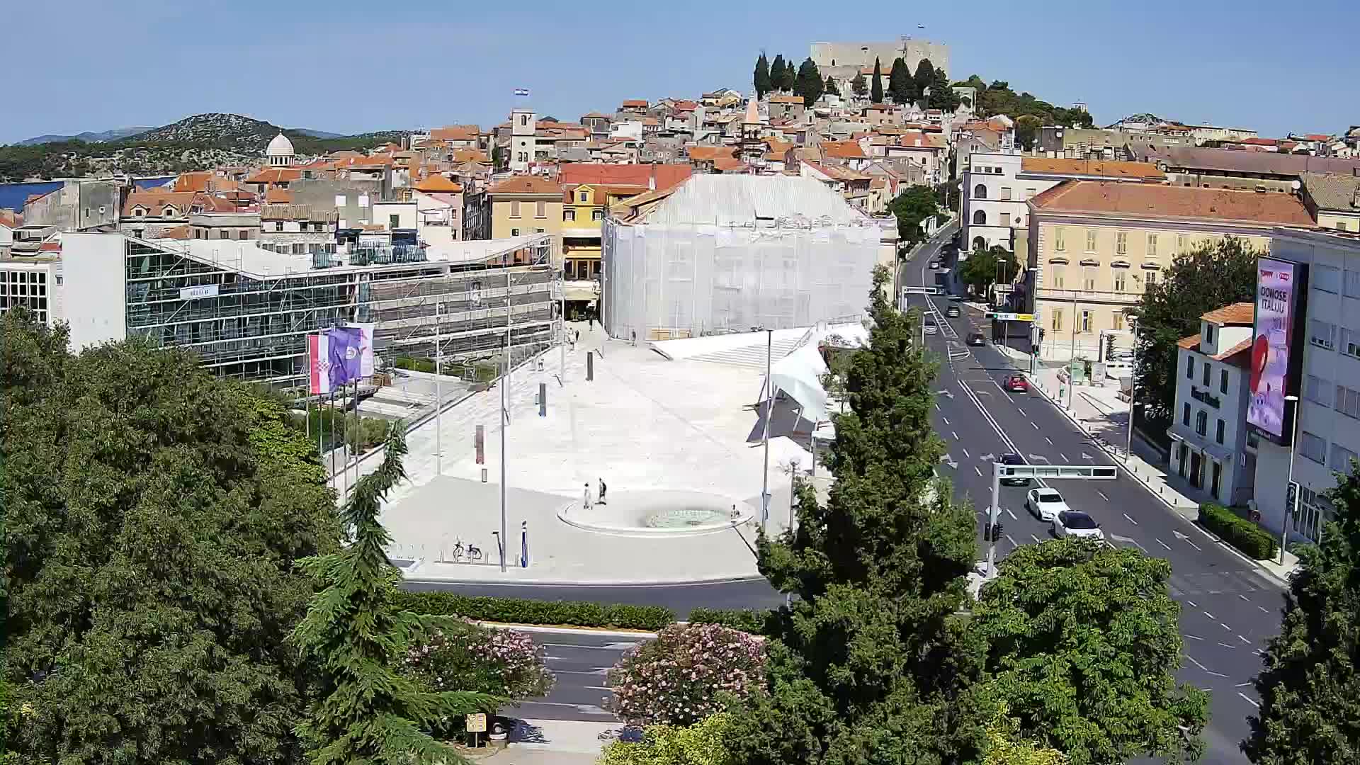 Webcam Šibenik – place Poljana