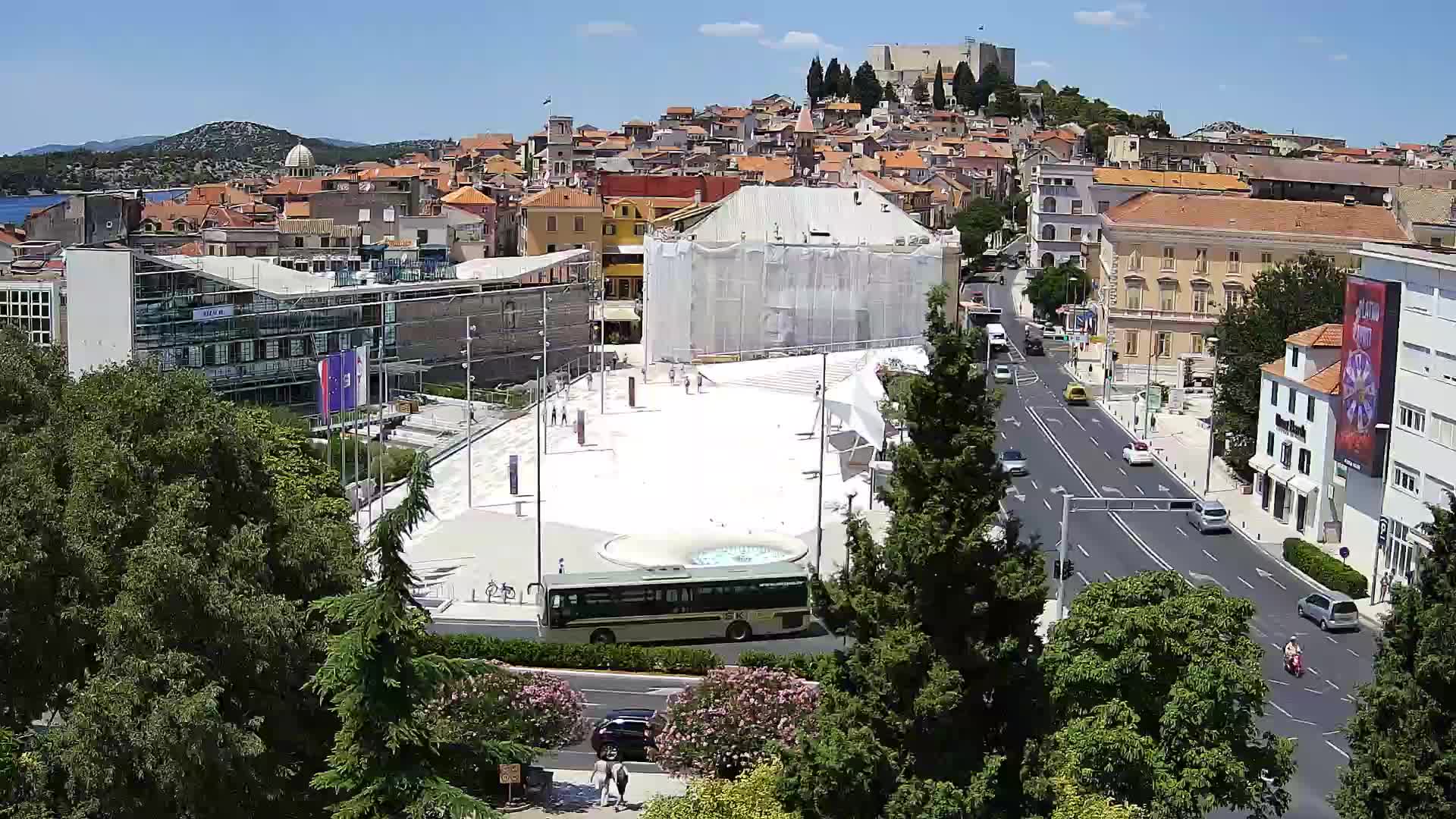Webcam Šibenik – place Poljana