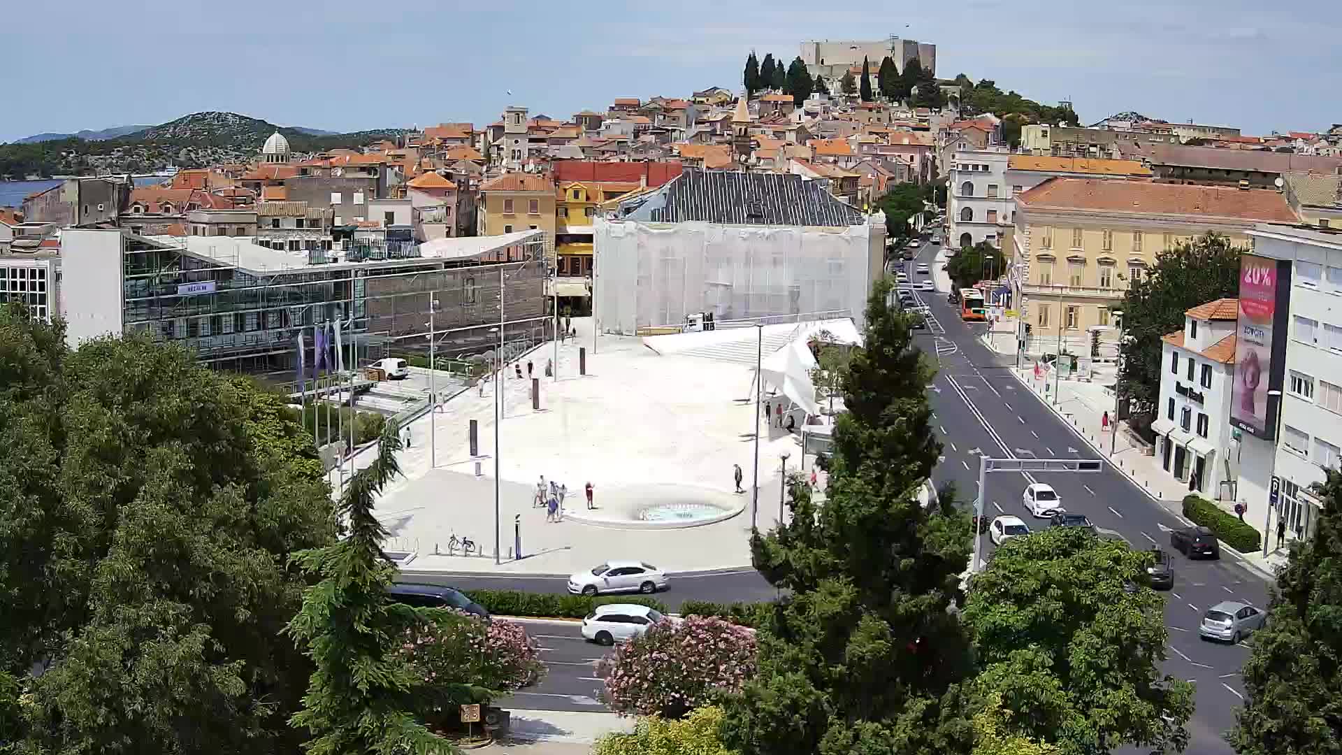 Webcam Šibenik – place Poljana
