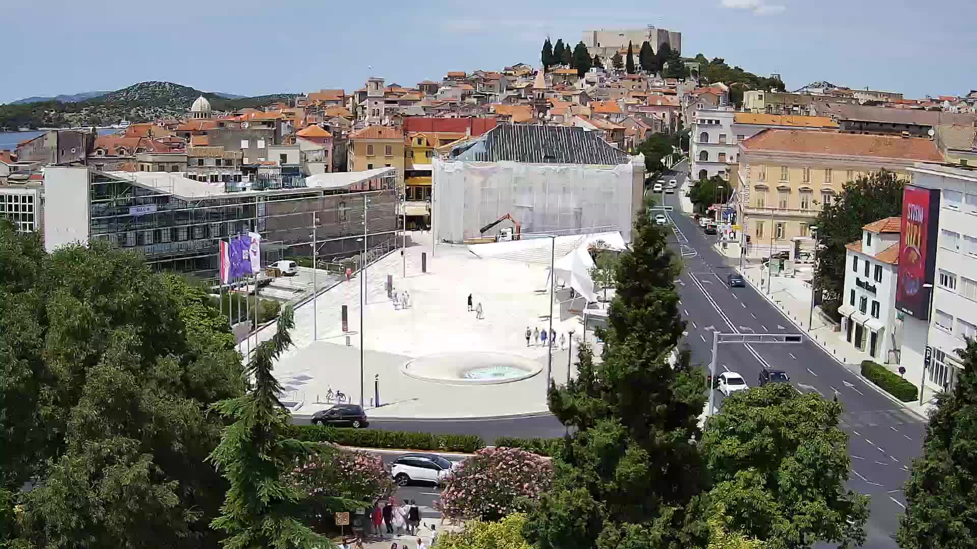 Webcam Šibenik – place Poljana