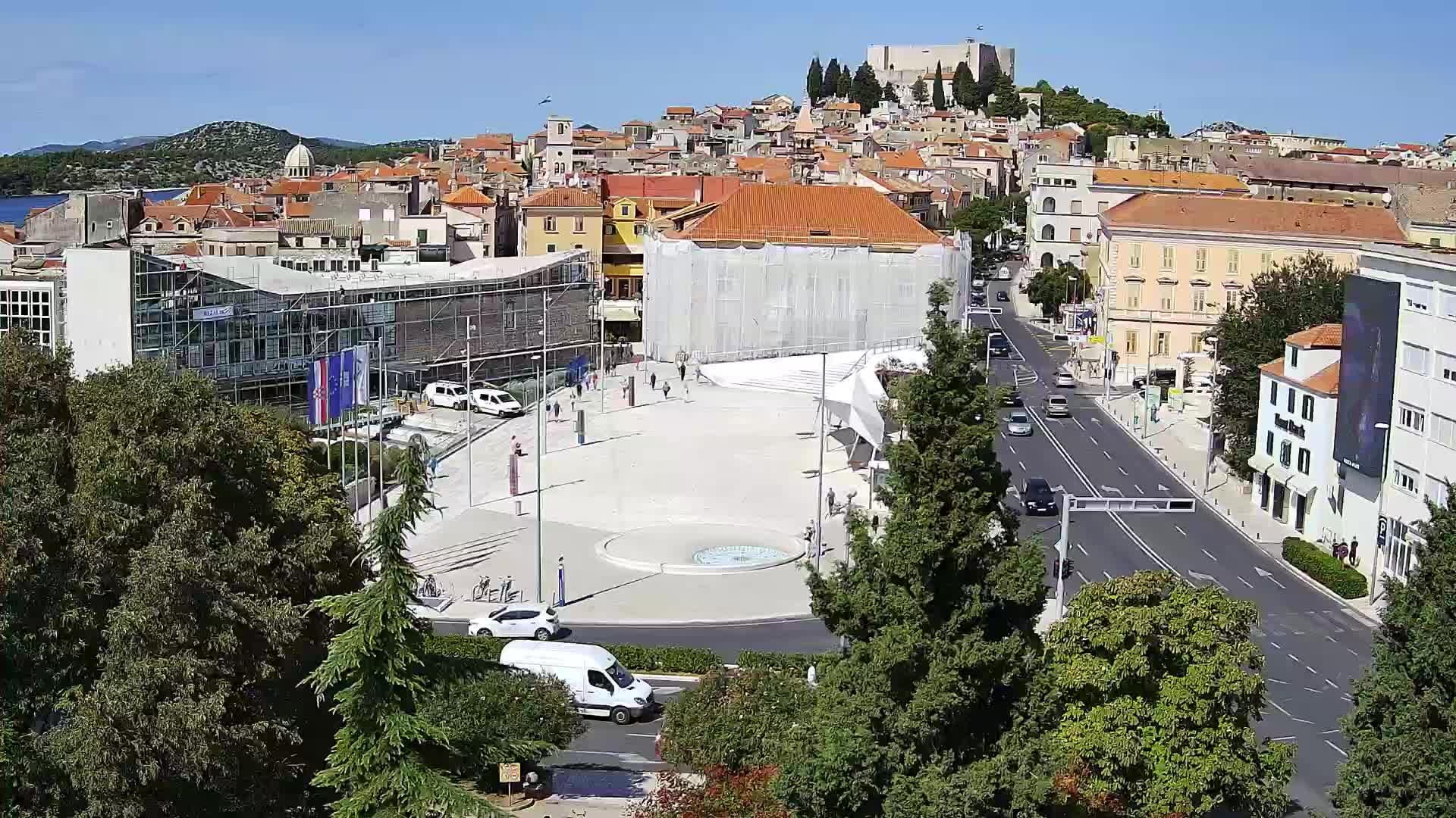 Webcam Šibenik – place Poljana