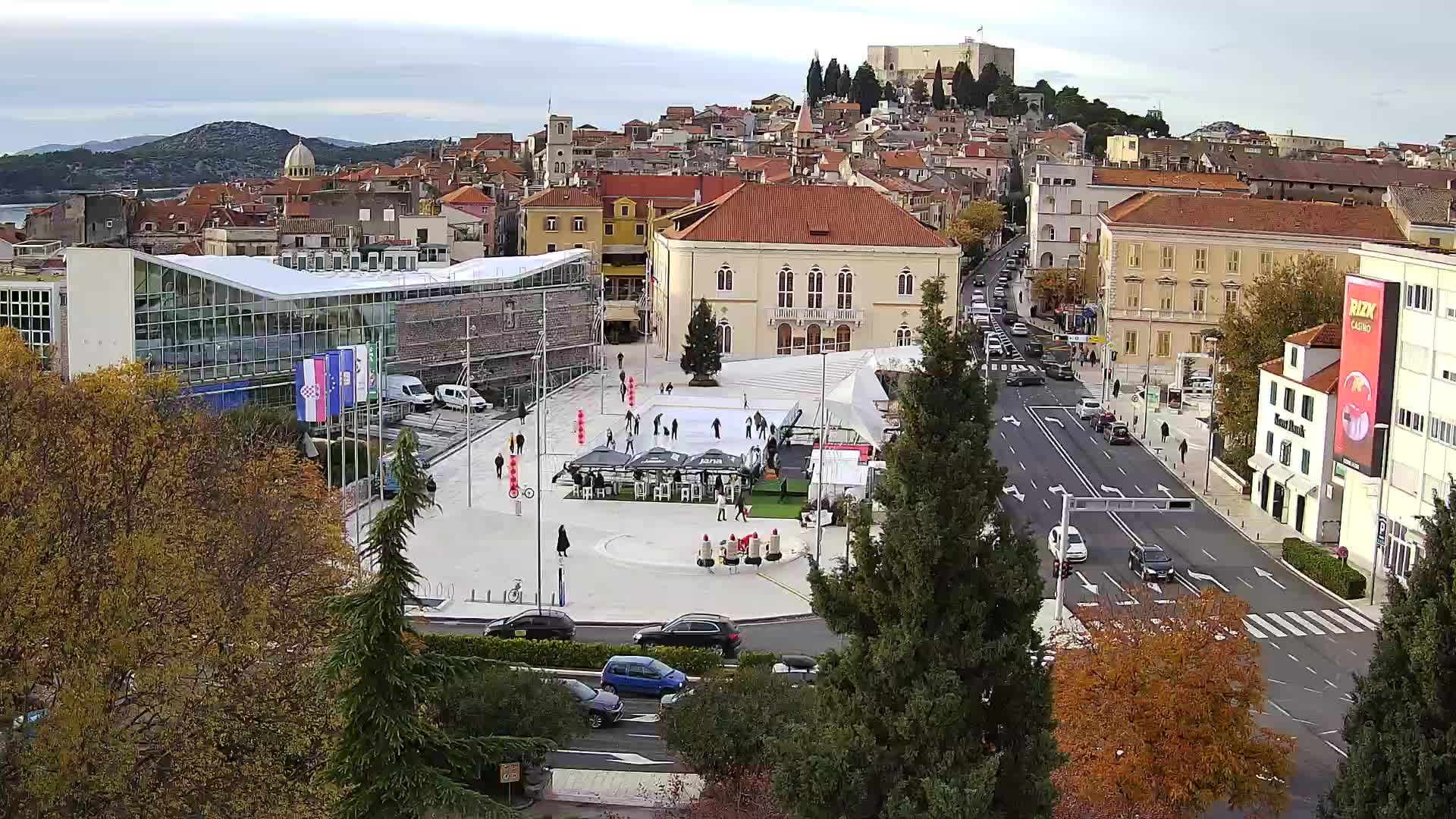 Webcam Šibenik – place Poljana