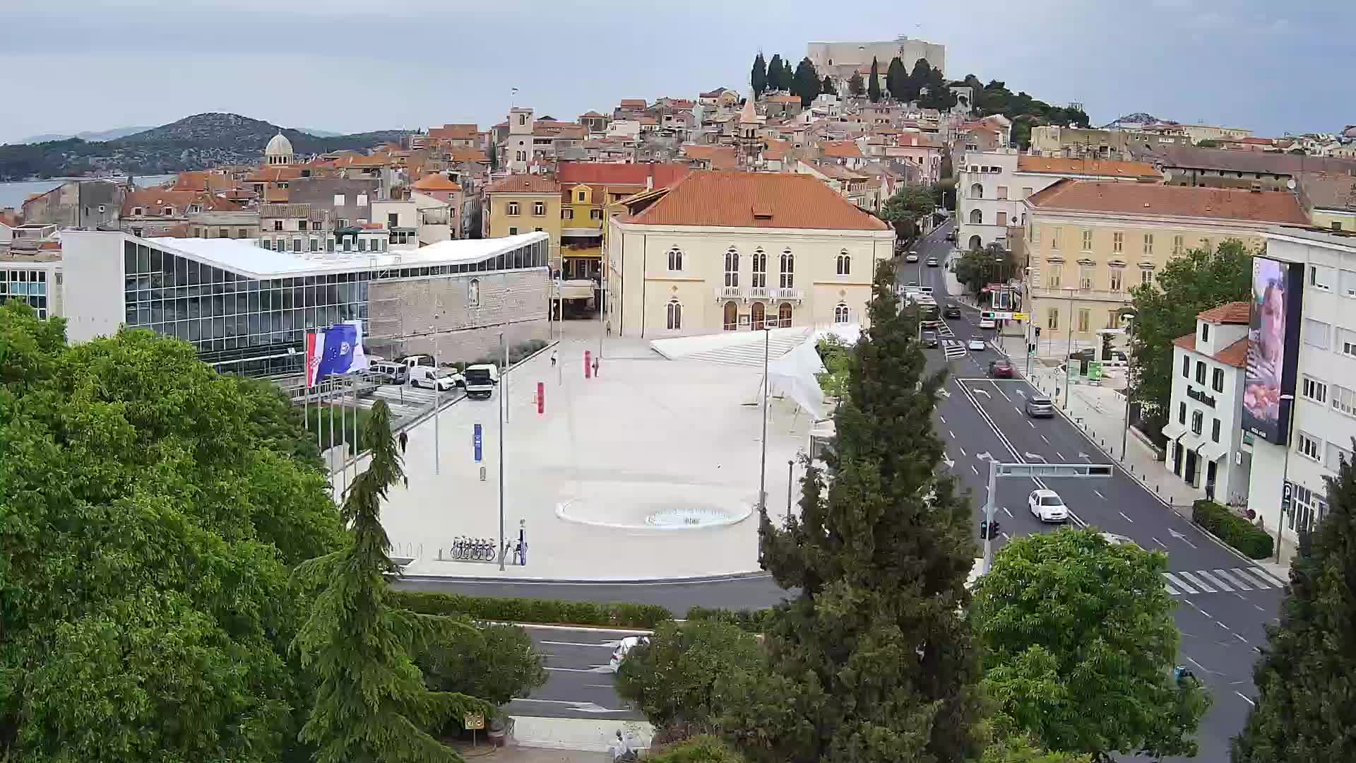 Webcam Šibenik – place Poljana
