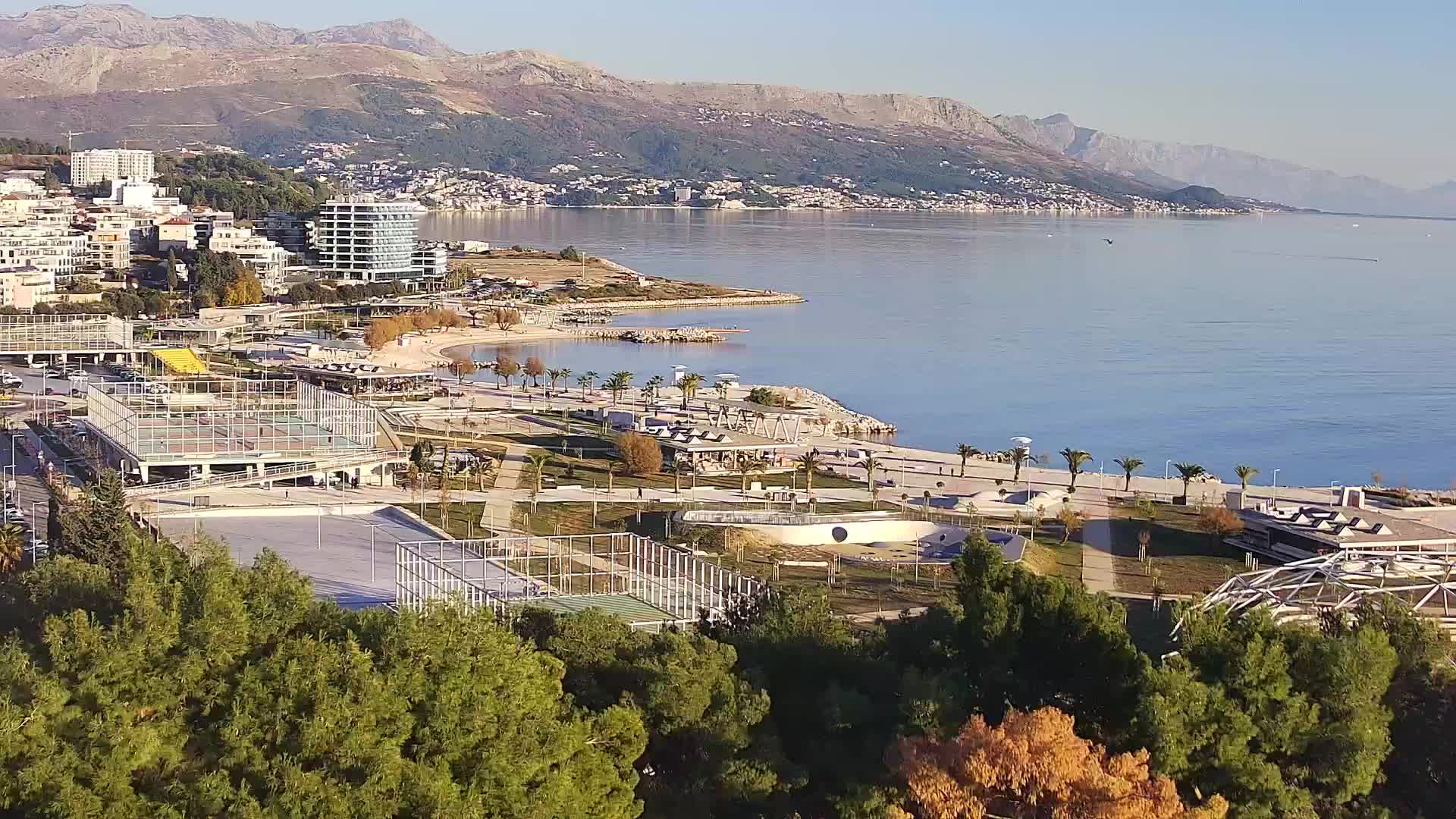 Plage Žnjan et installations sportives – Split