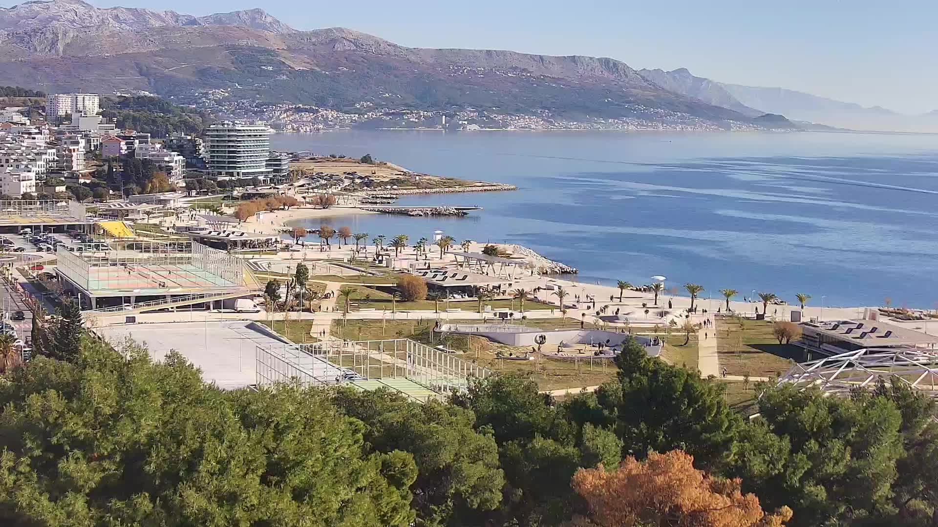 Plage Žnjan et installations sportives – Split