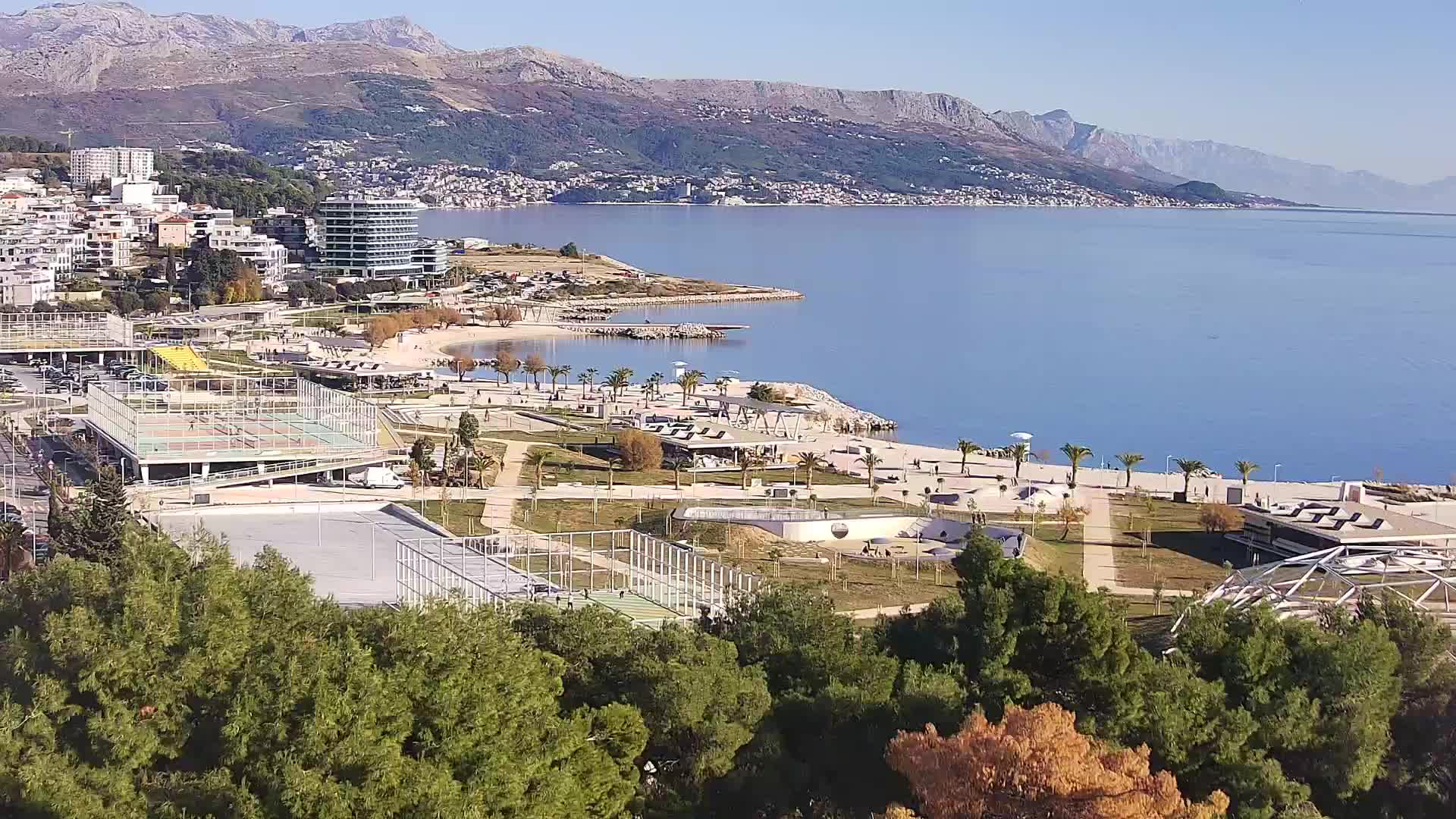Plage Žnjan et installations sportives – Split