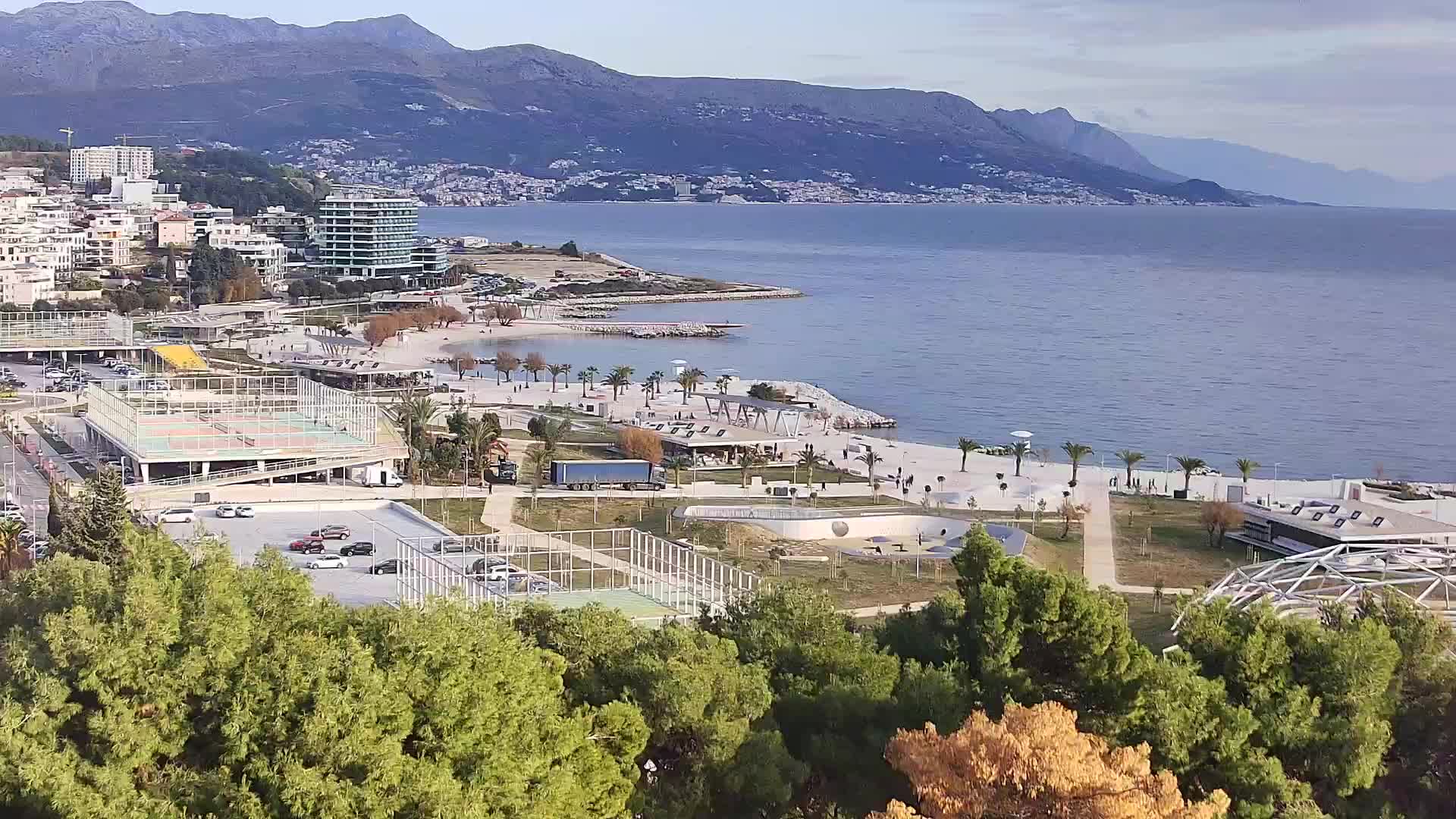 Plage Žnjan et installations sportives – Split