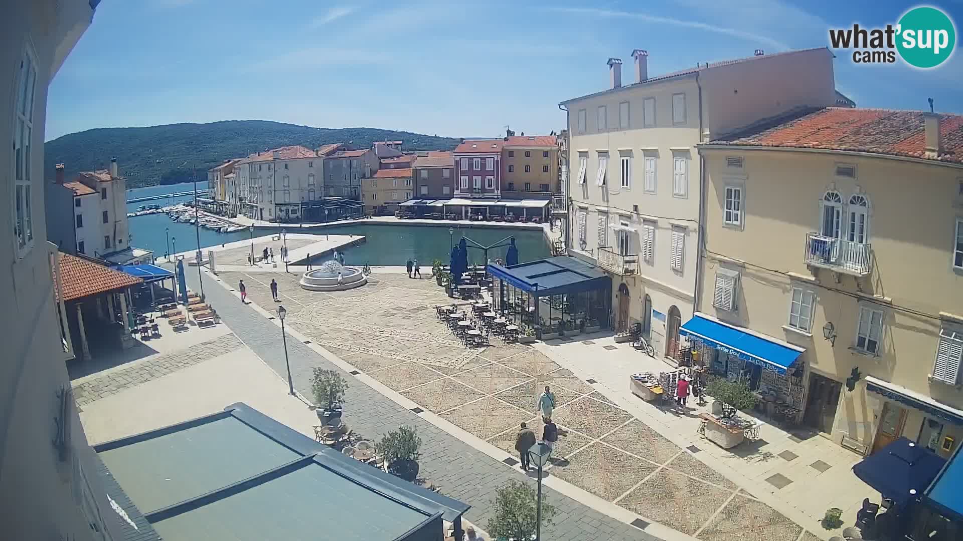 LIVE cam Cres city – main square and “mandrač” – Cres island – Croatia