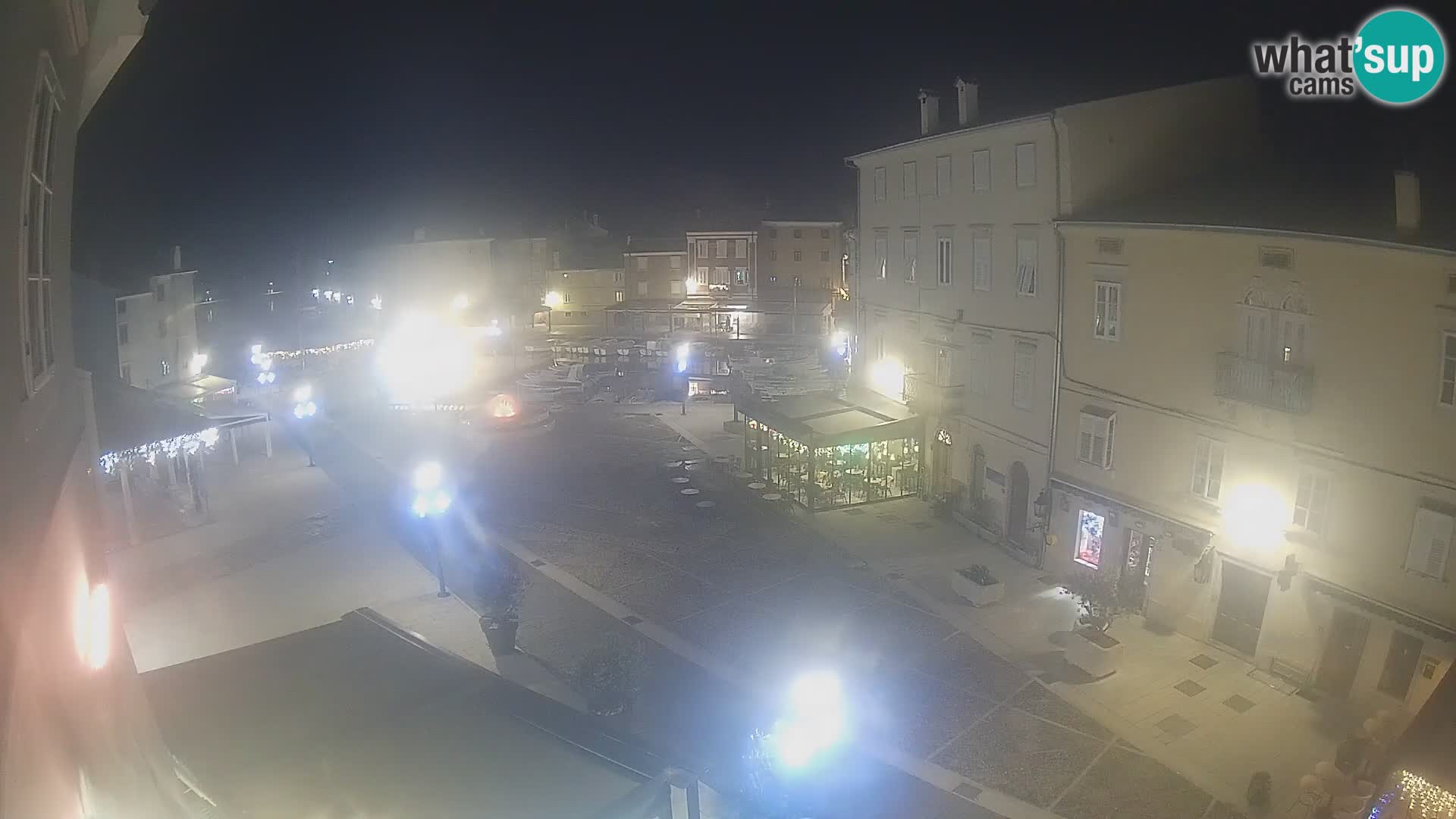 LIVE cam Cres Stadt – Hauptplatz und “mandrač” – Cres Insel – Kroatien